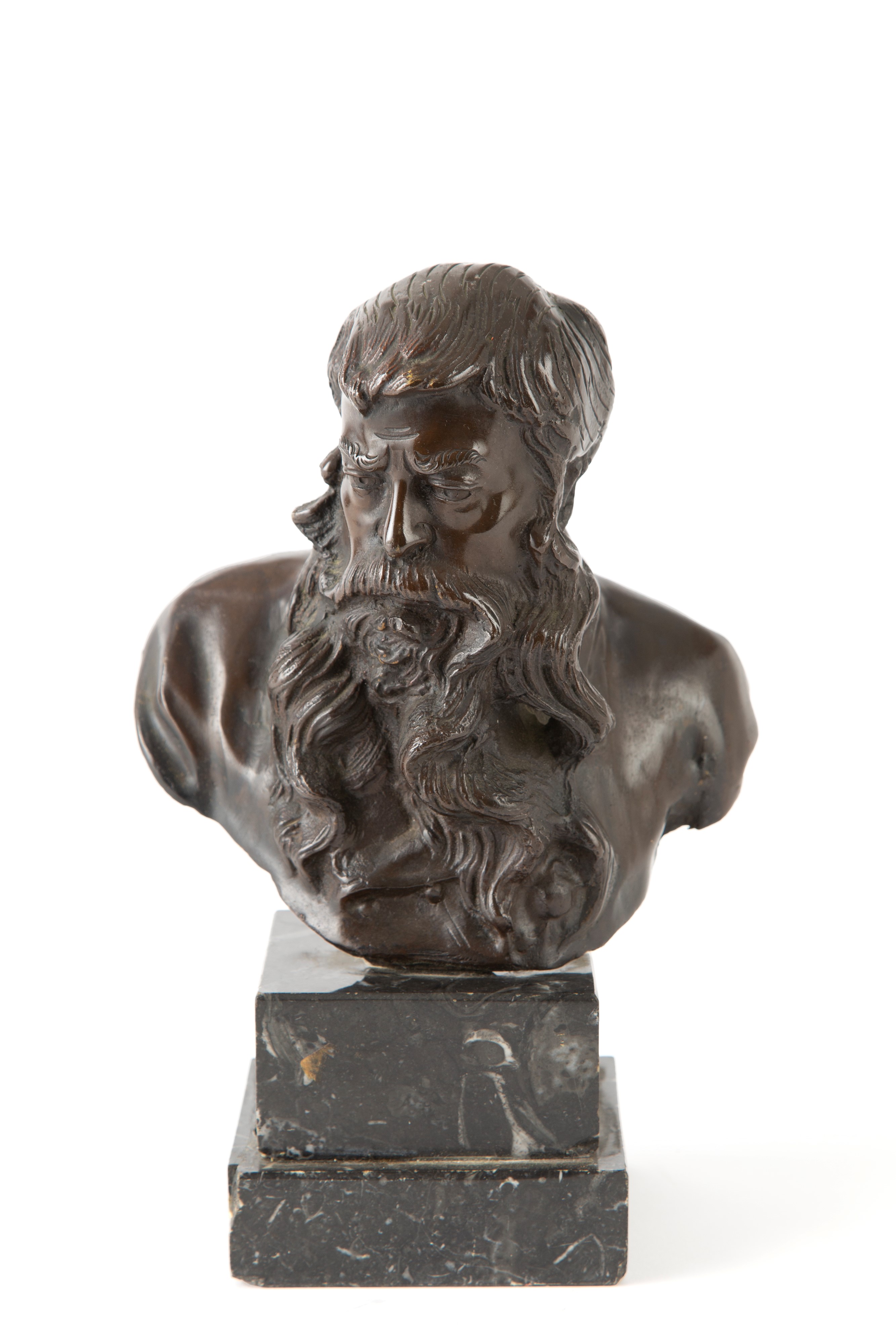 D. G., Ritratto del pittore Jean-Louis-Ernest Meissonier, scultura in bronzo