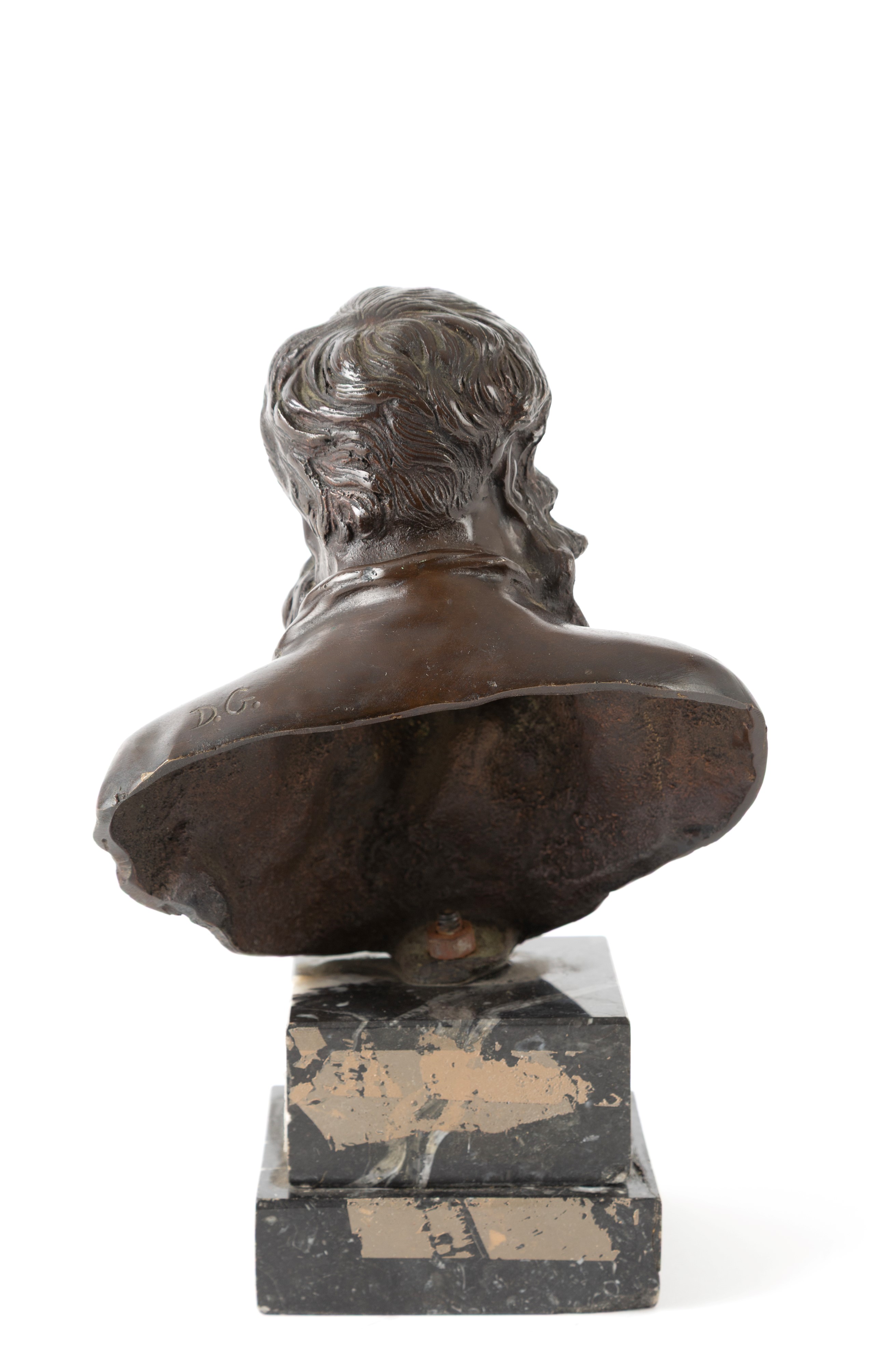 D. G., Ritratto del pittore Jean-Louis-Ernest Meissonier, scultura in bronzo