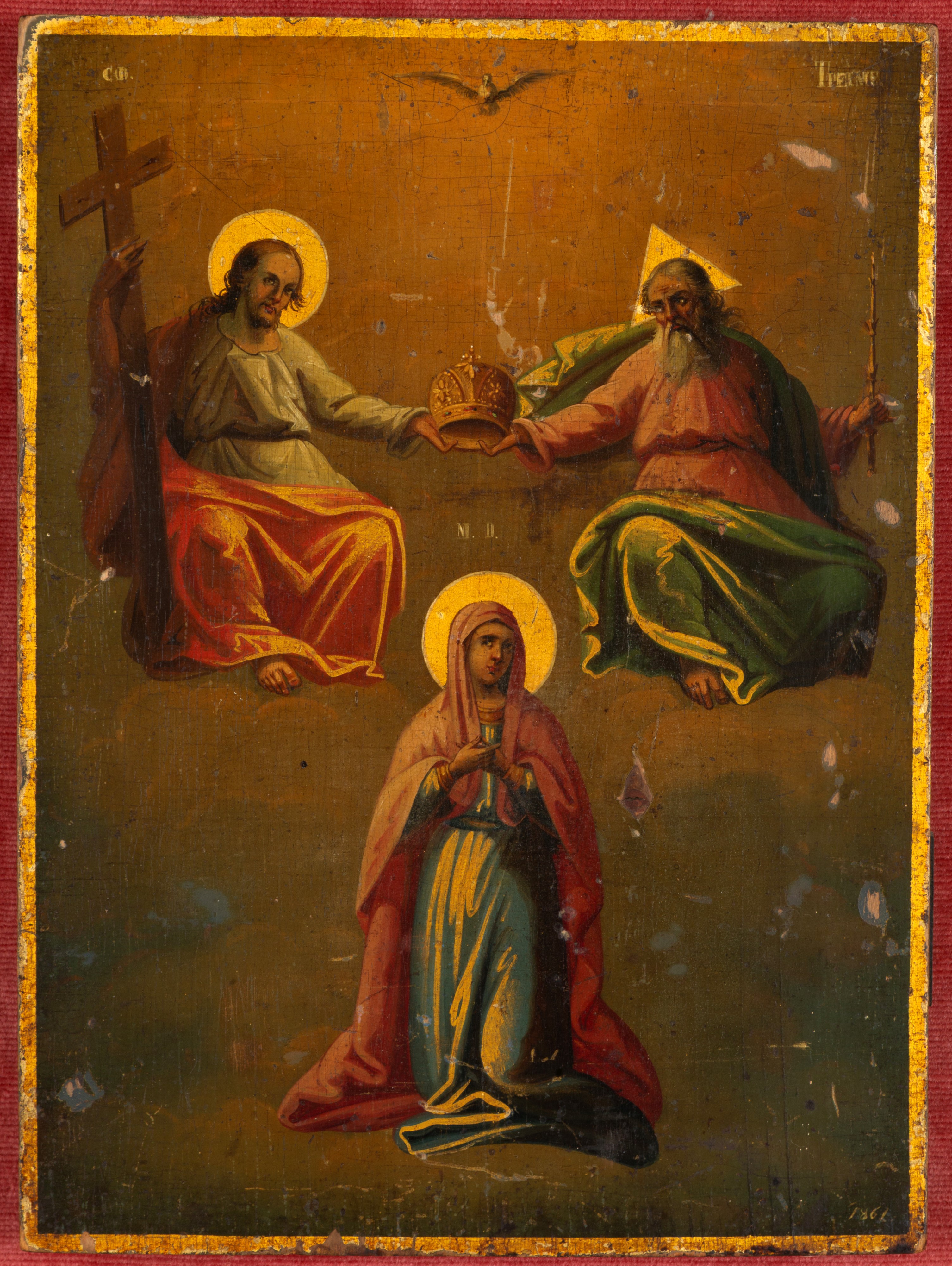 Icona "SS. TRINITA' CON LA VERGINE"