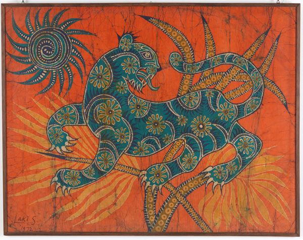 SENANAYAKE LAKI - Acrylic on fabric "TIGER"