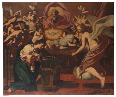 Annunciazione, olio su tela, XVII secolo