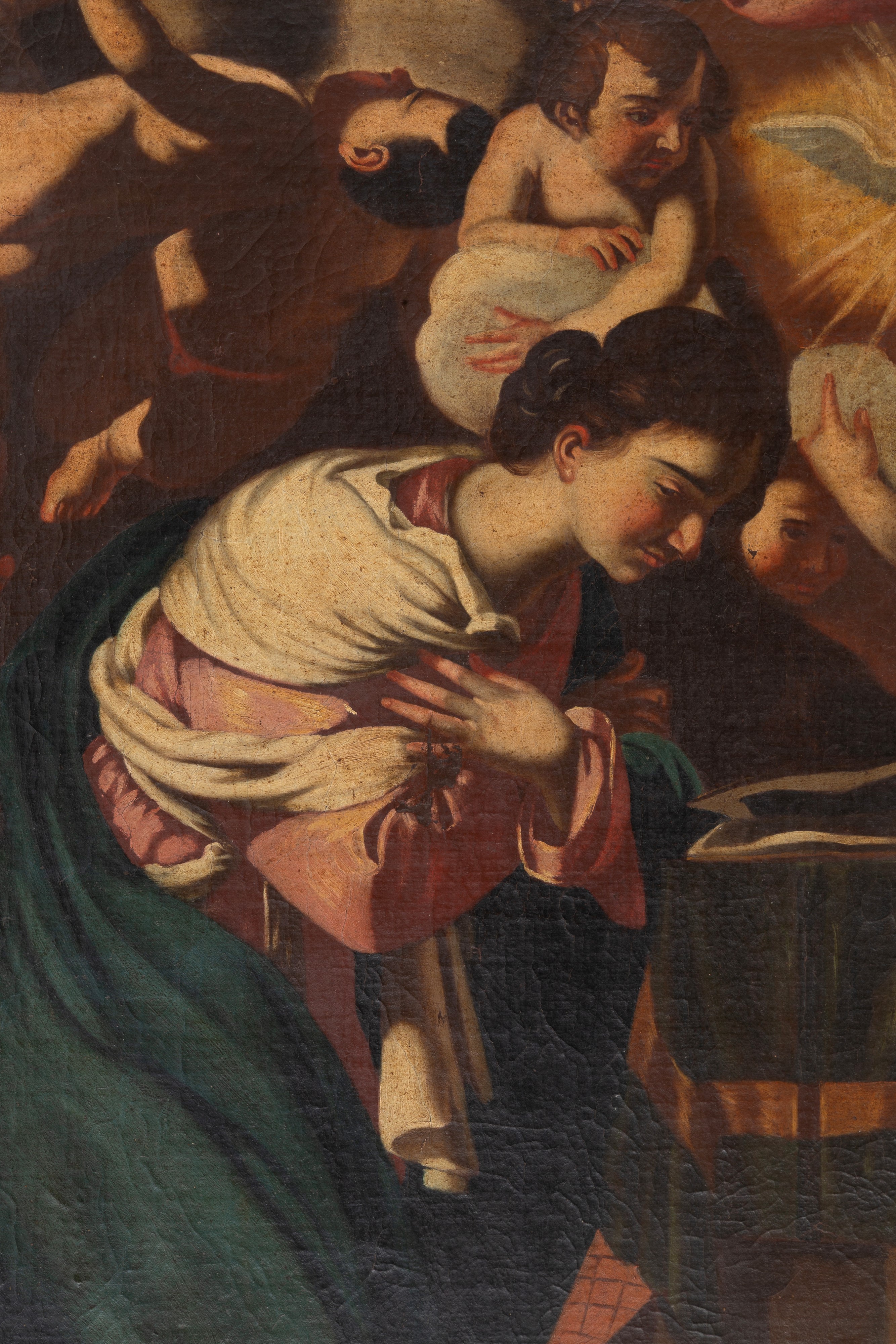 Autore non identificato, Annunciazione, olio su tela