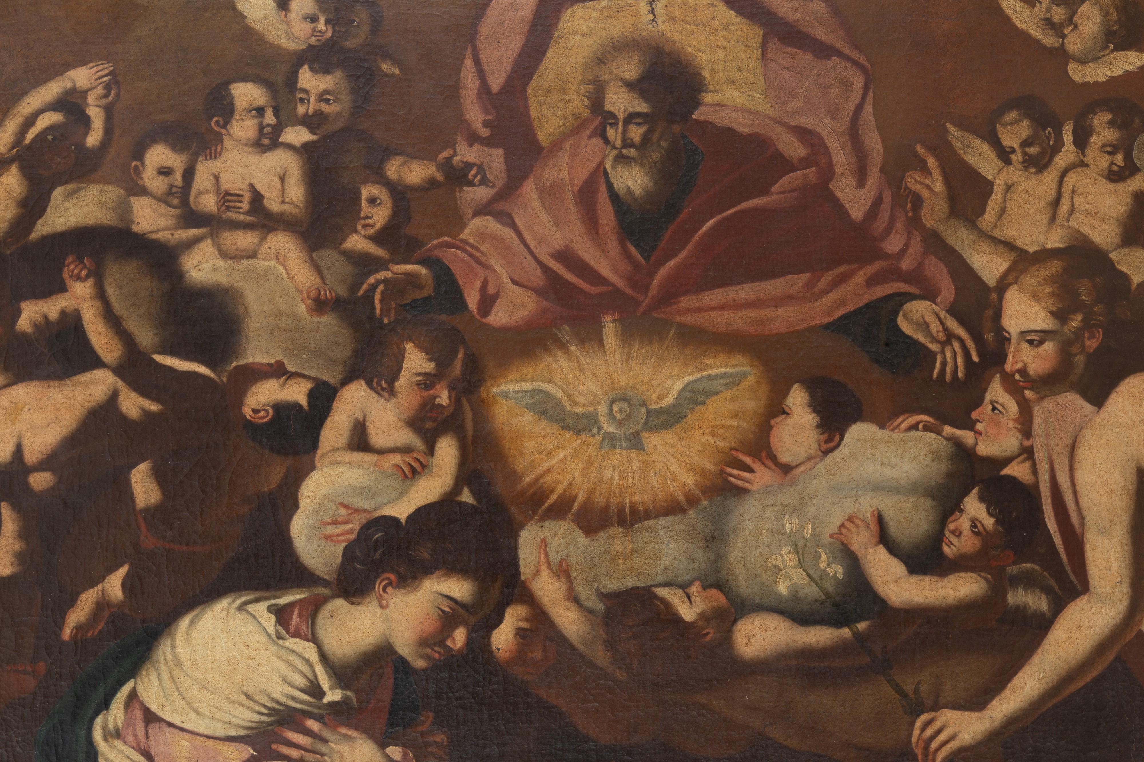 Autore non identificato, Annunciazione, olio su tela