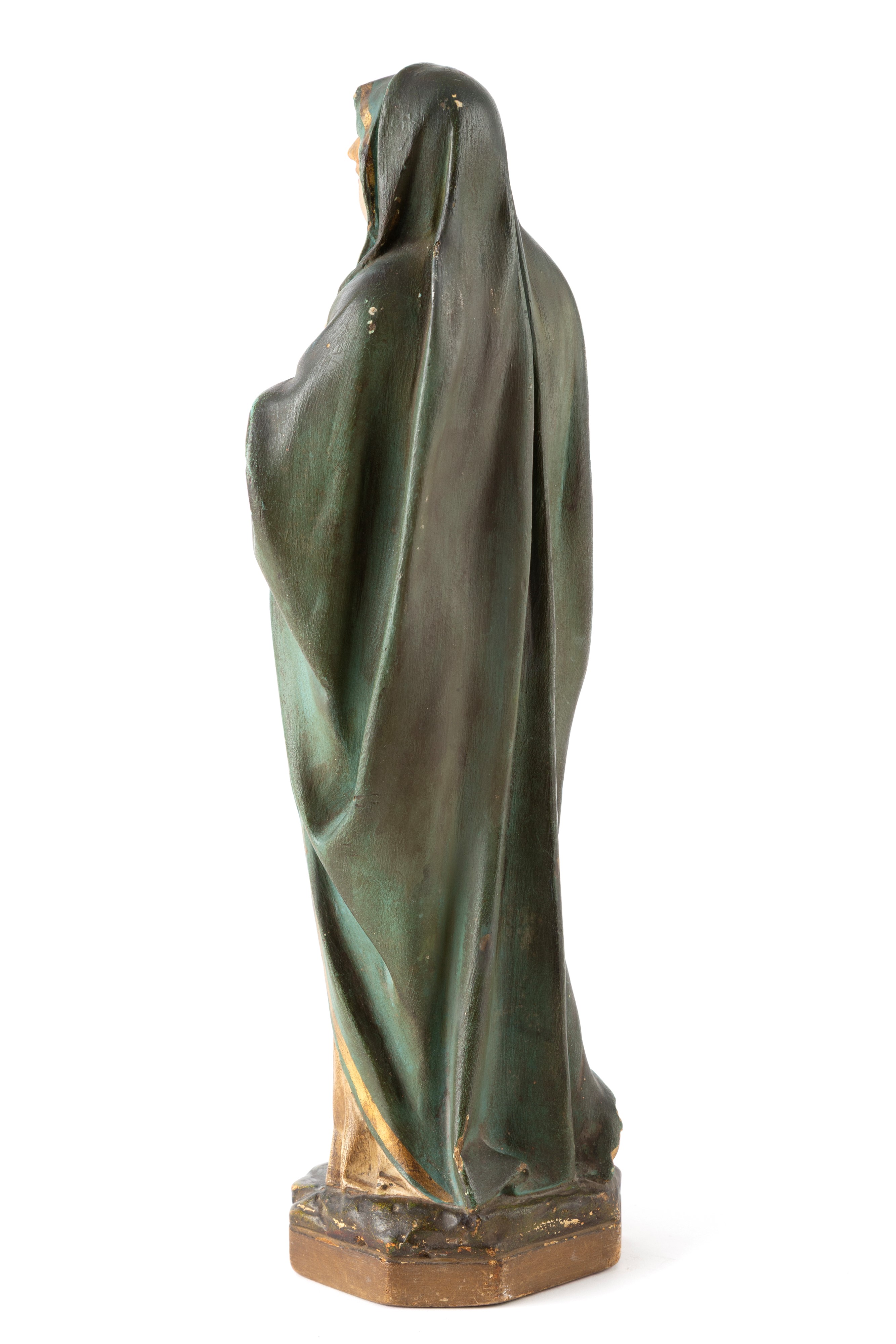 Scultura in terracotta dipinta, Madonna del XIX secolo
