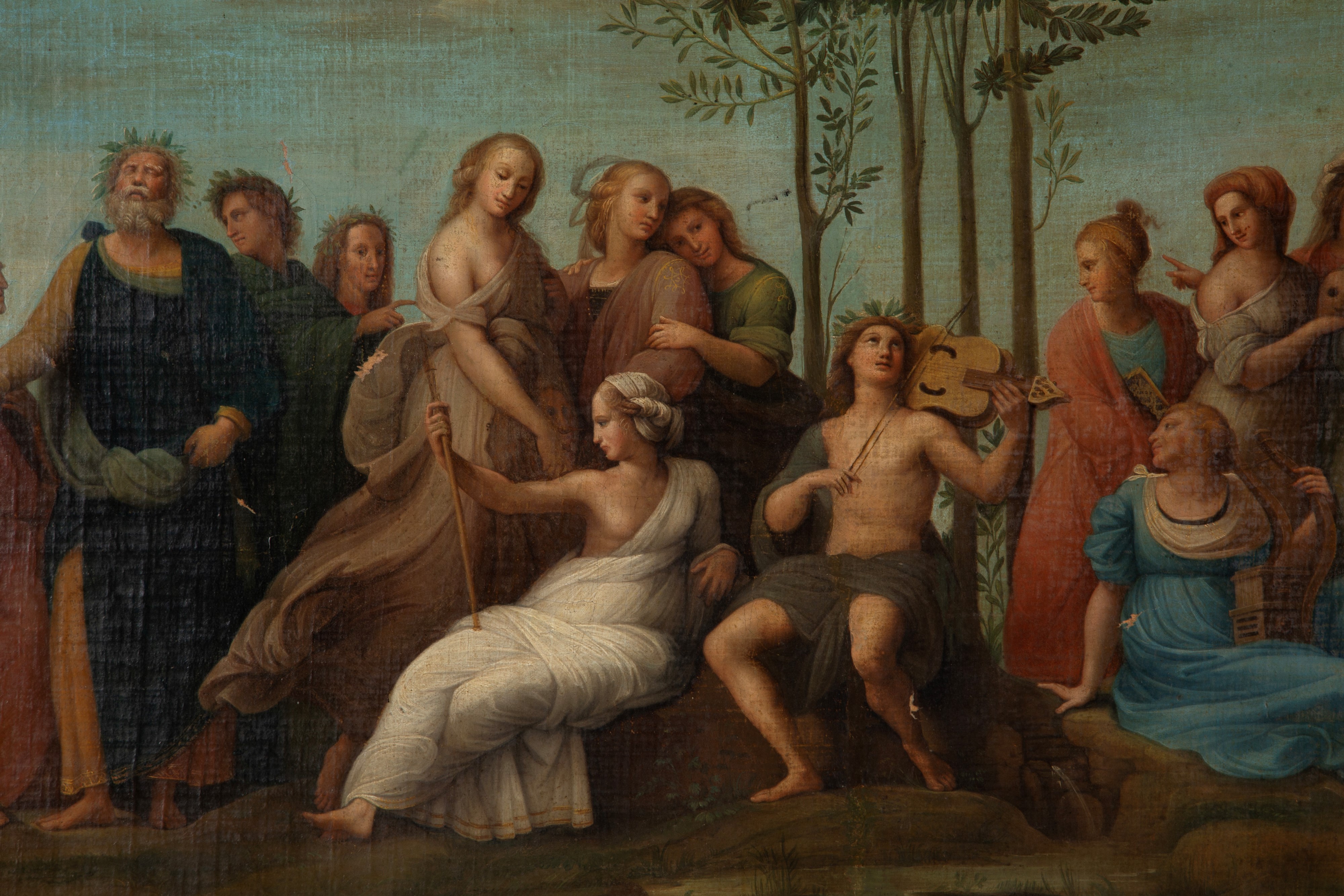 Dipinto Mezzaluna "il Parnaso"