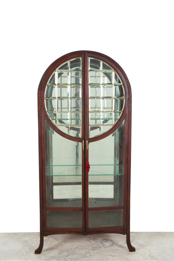 Mahogany display cabinet