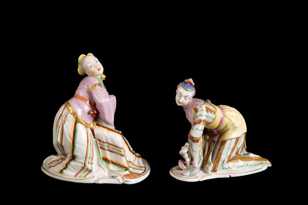 Two porcelain sculptures