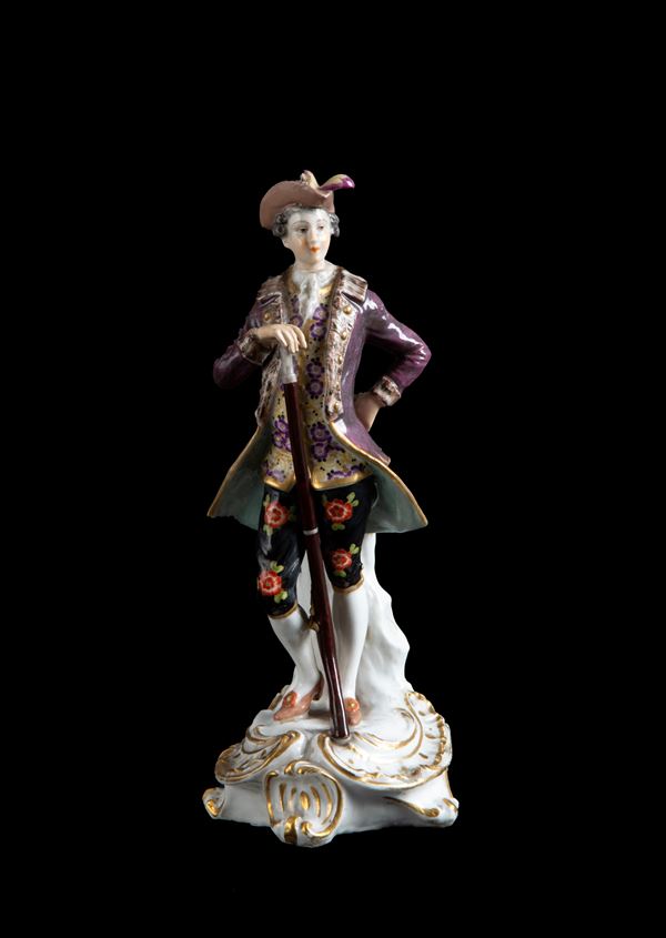Porcelain sculpture "GENTLEMAN"