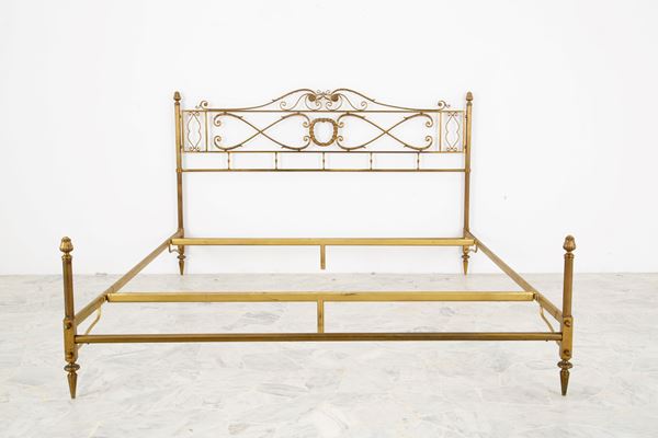 Bronze and gilded metal bed