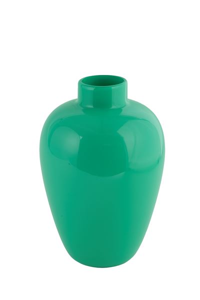 VENINI, Vaso in vetro di Murano verde, 1992