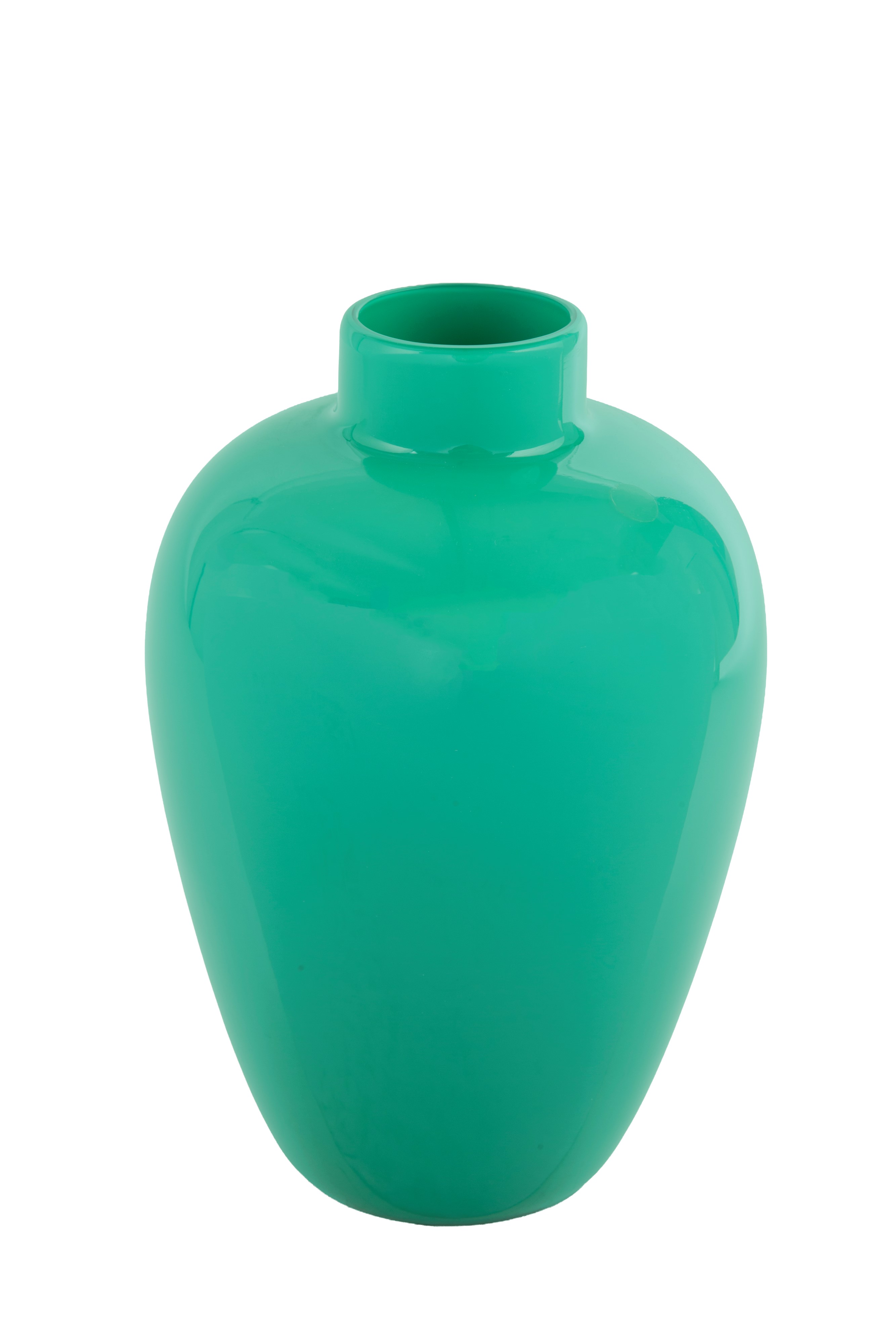 VENINI, Vaso in vetro di Murano verde, 1992