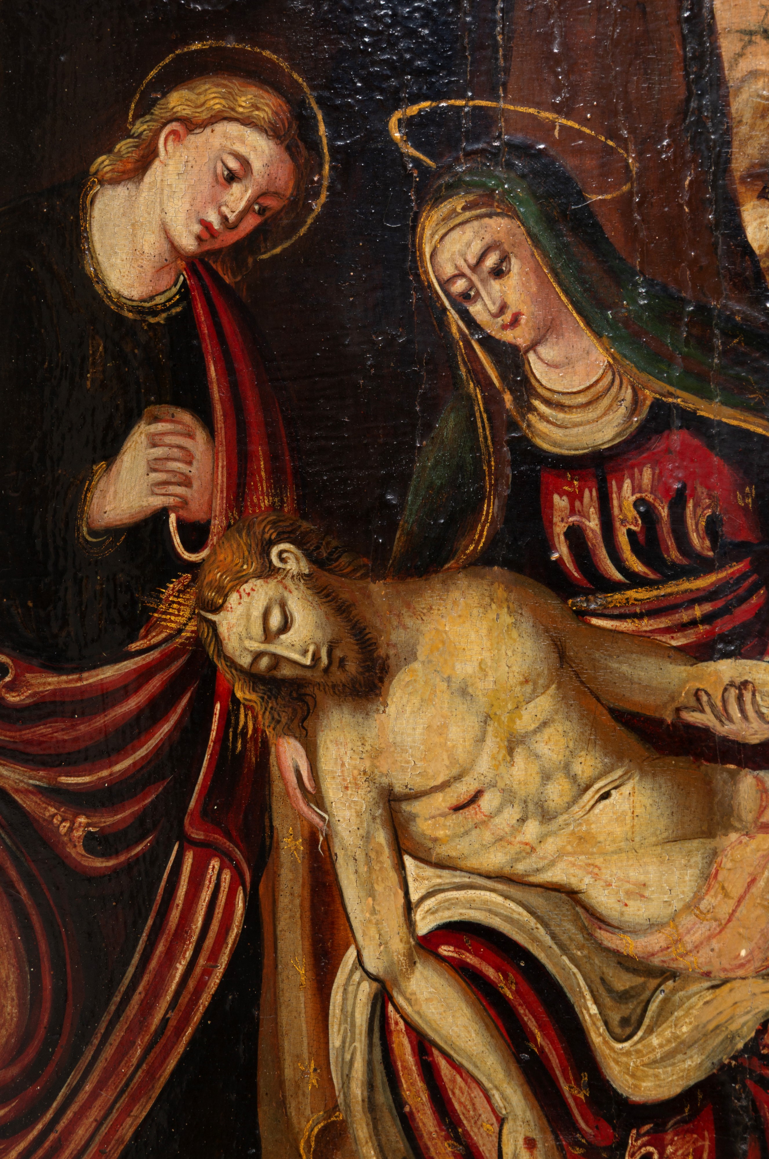 Autore ignoto, Deposizione di Cristo, olio su tavola