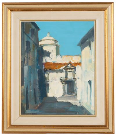 Meriggio andaluso, olio su compensato
