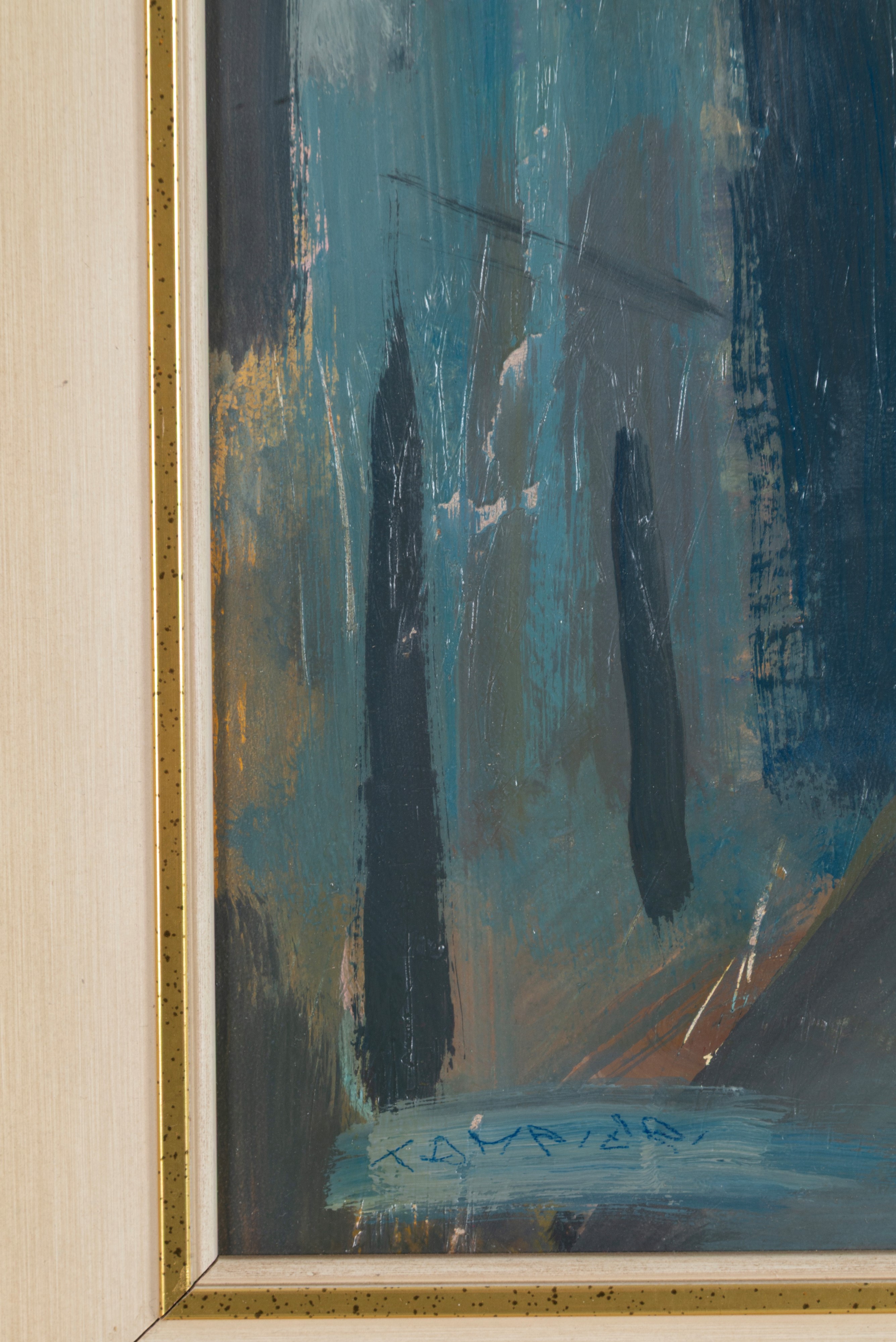 Giuseppe Tampieri - Meriggio andaluso, olio su compensato