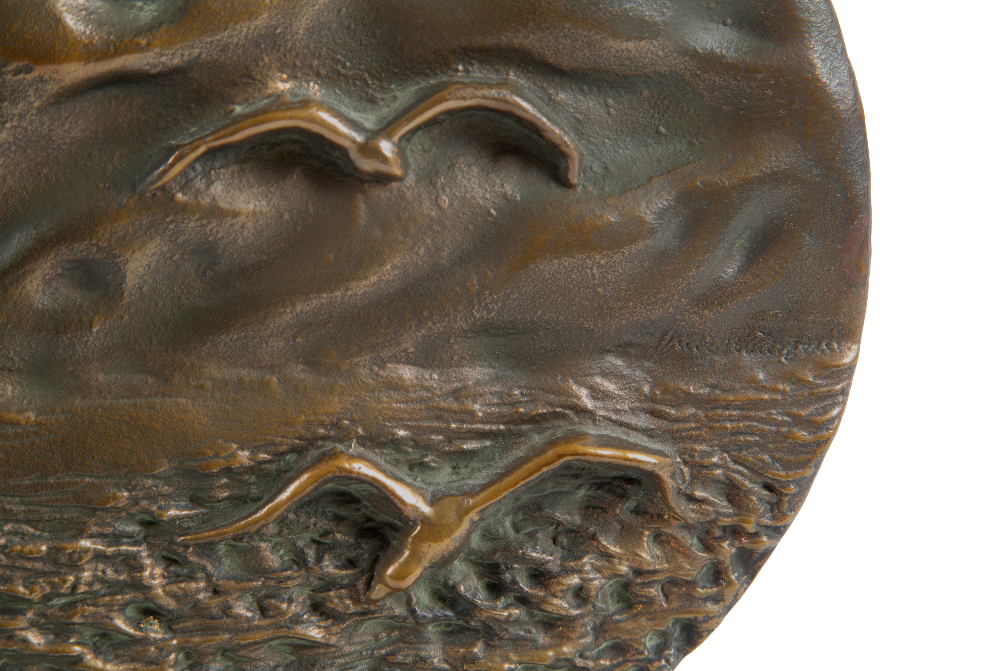 Pericle Fazzini - Scultura in bronzo 'Gabbiani'