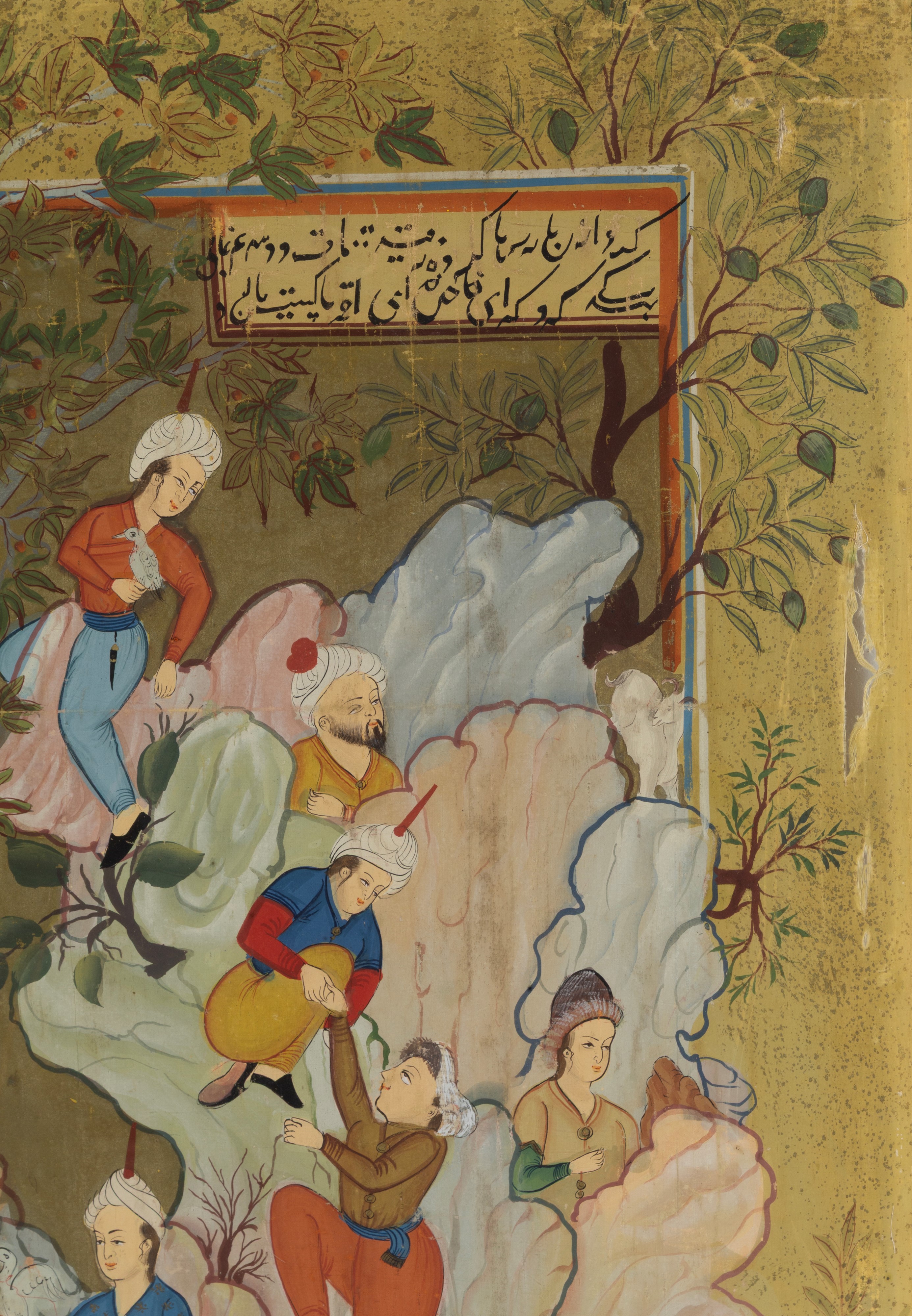 Tempera "IL PIR RIFIUTA LE ANATRE PORTATE IN DONO"