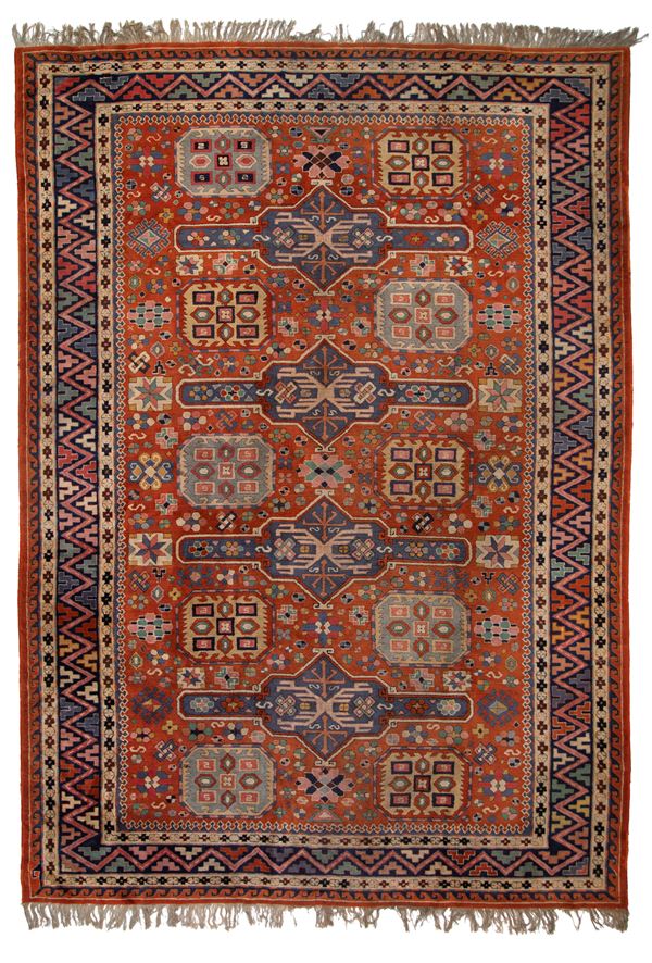 Hook rug. Probably German.