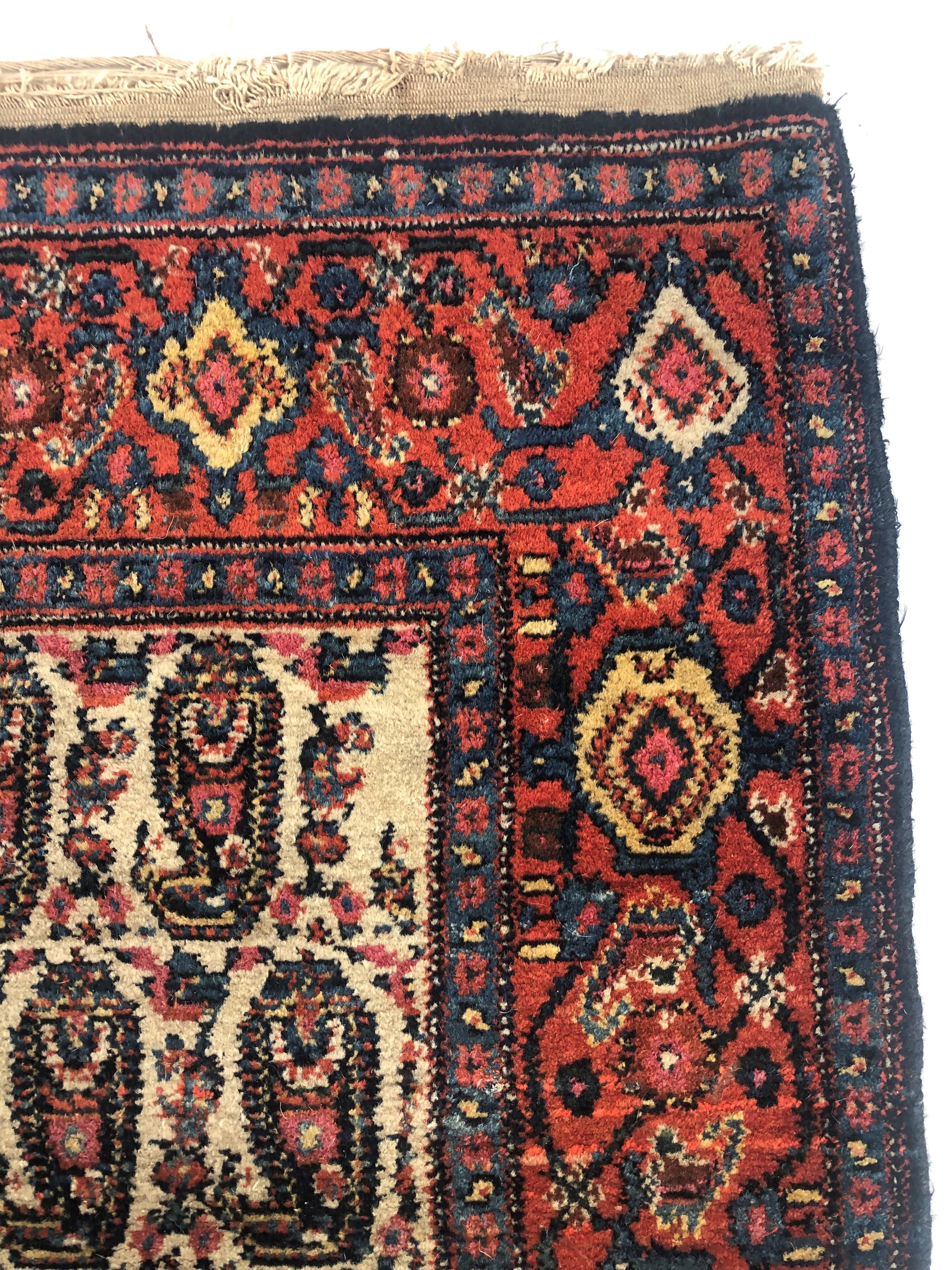 Tappeto Senneh, area del Kurdistan, Persia, circa 1900, 212x135 cm