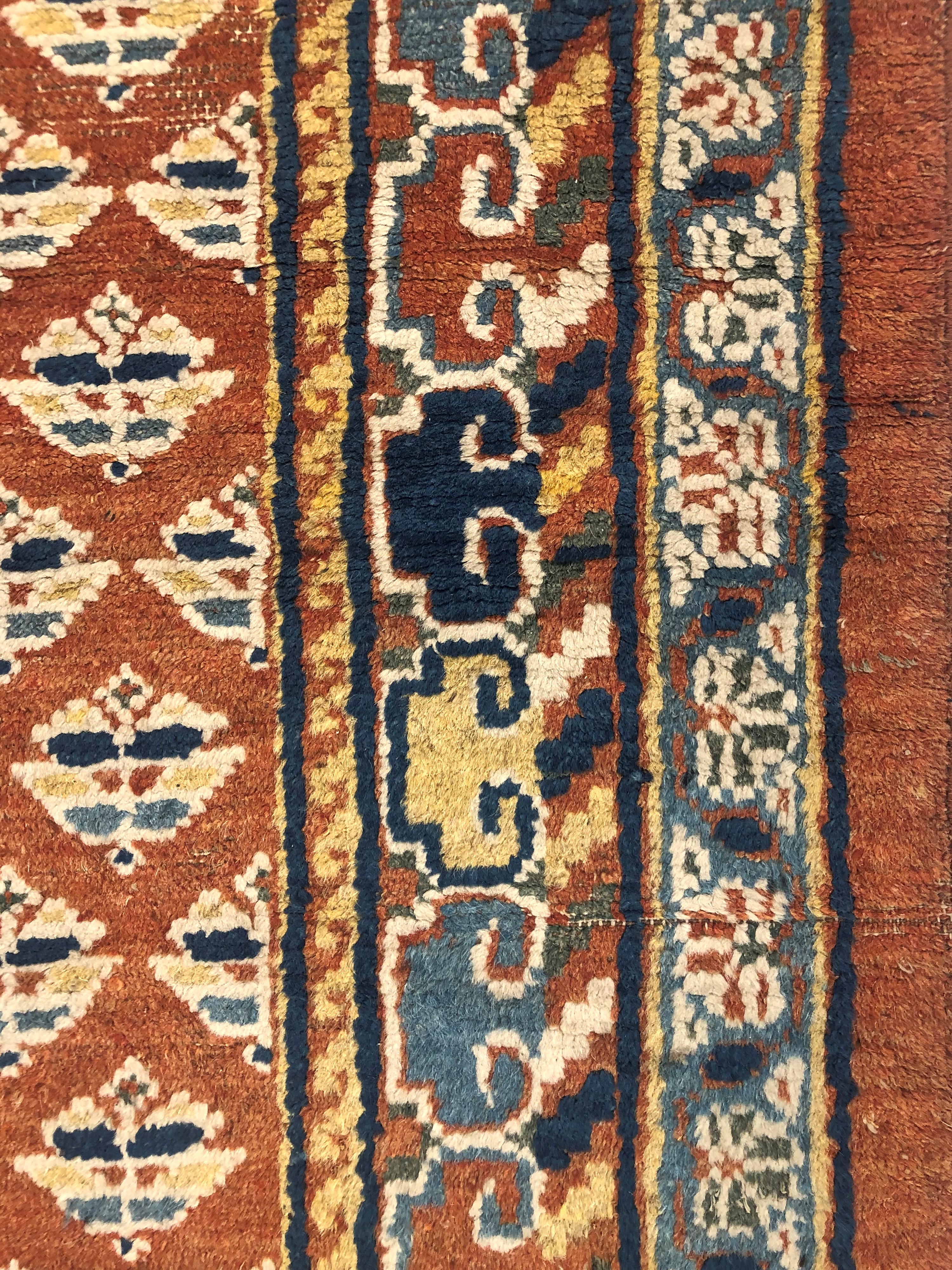 Tappeto Oasi Khotan. Turkestan Orientale