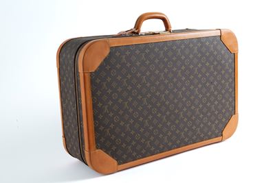 Louis Vuitton, Valigia Stratos in pelle marrone chiaro