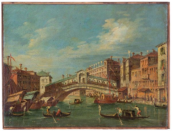 Painting "VIEW OF THE RIALTO BRIDGE"