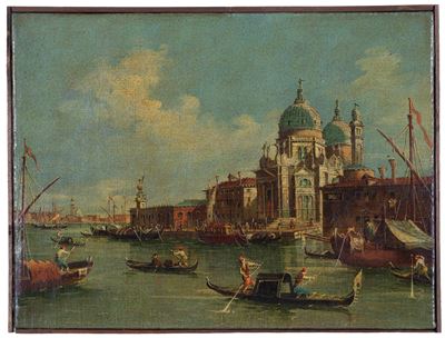 Dipinto "veduta della Basilica della Salute"