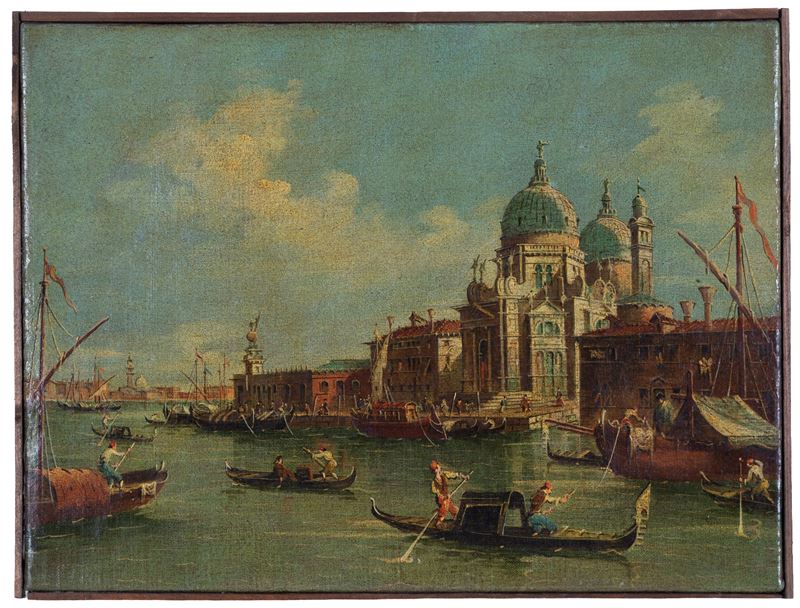 Dipinto "veduta della Basilica della Salute"