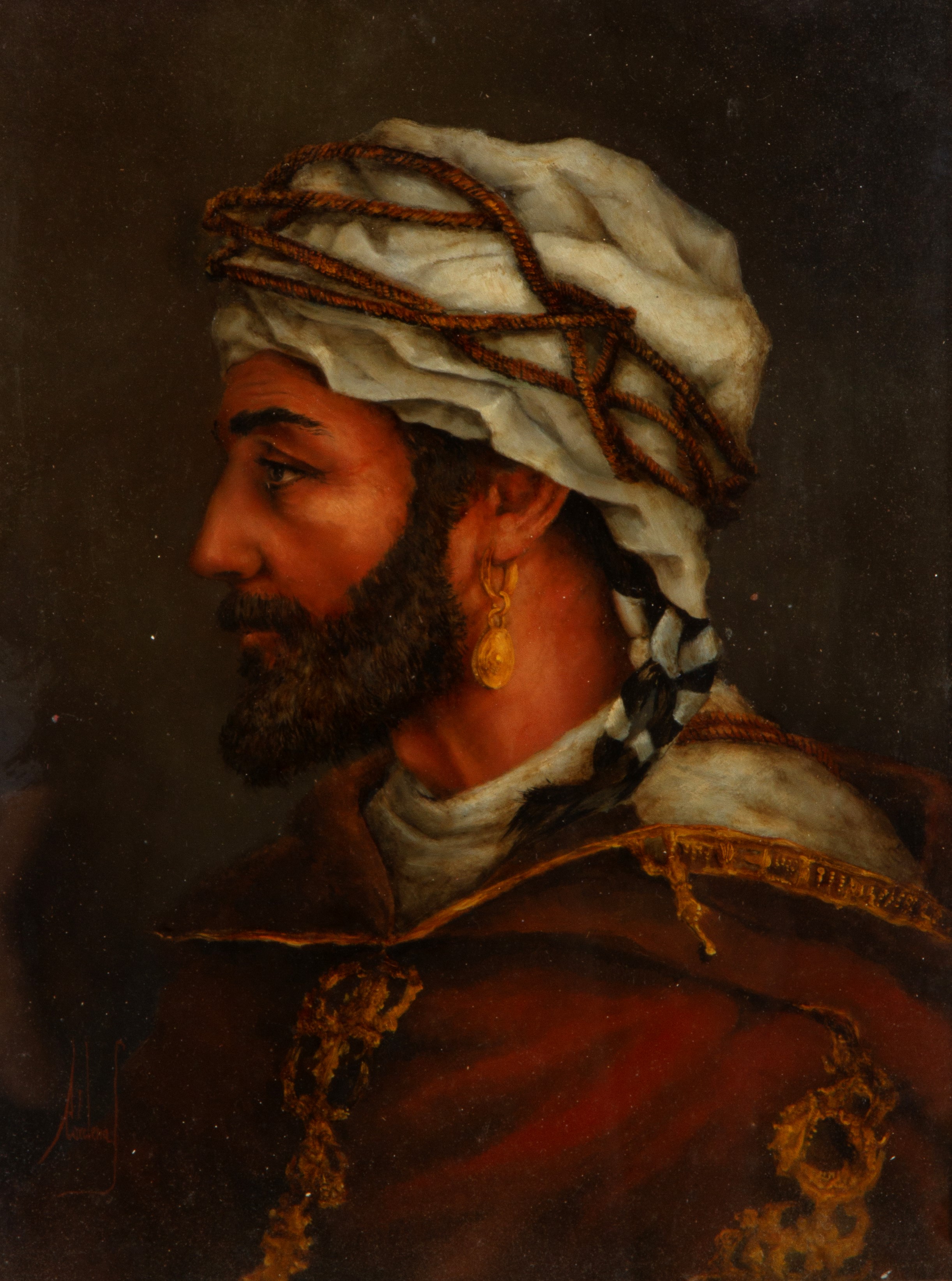 Antonio Cardenas - Dipinto 'ritratto Arabo'