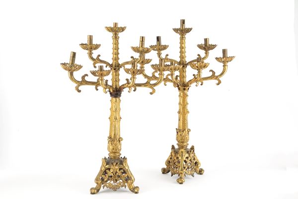 Pair of candelabra