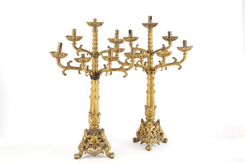Coppia di candelabri
