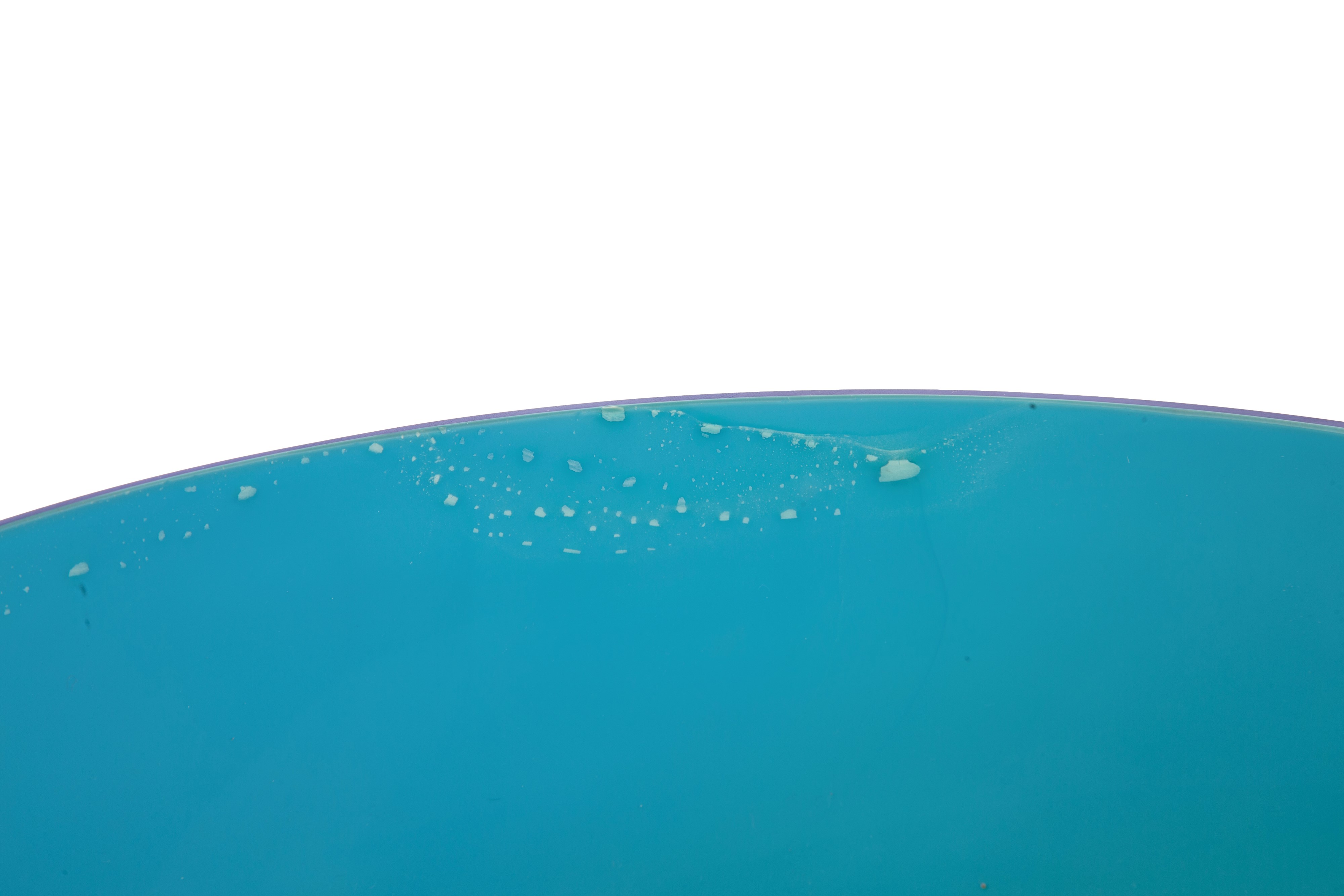Ciotola in vetro azzurro e blu, XX secolo