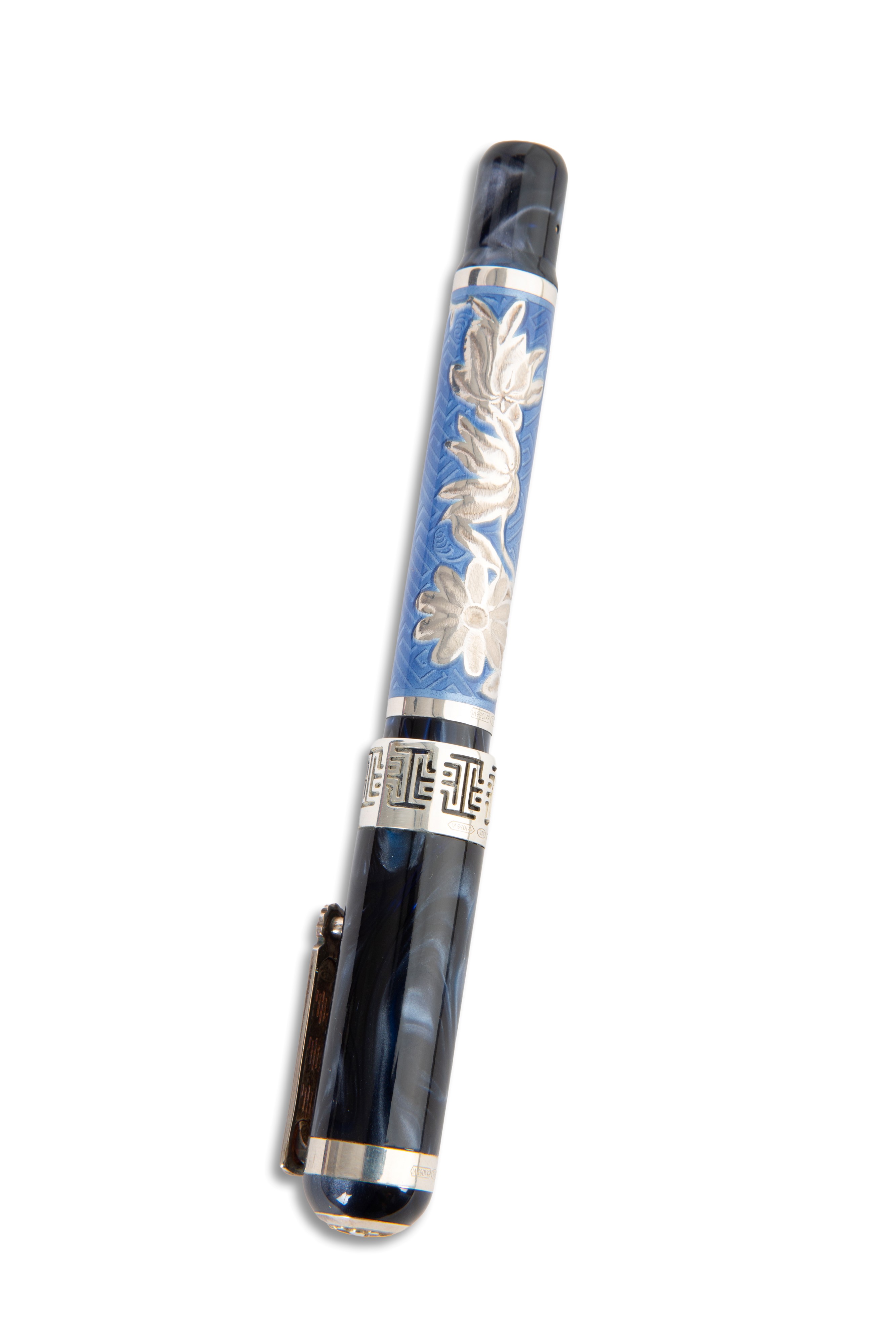 Montegrappa, Penna stilografica mod. Science & Nature in argento