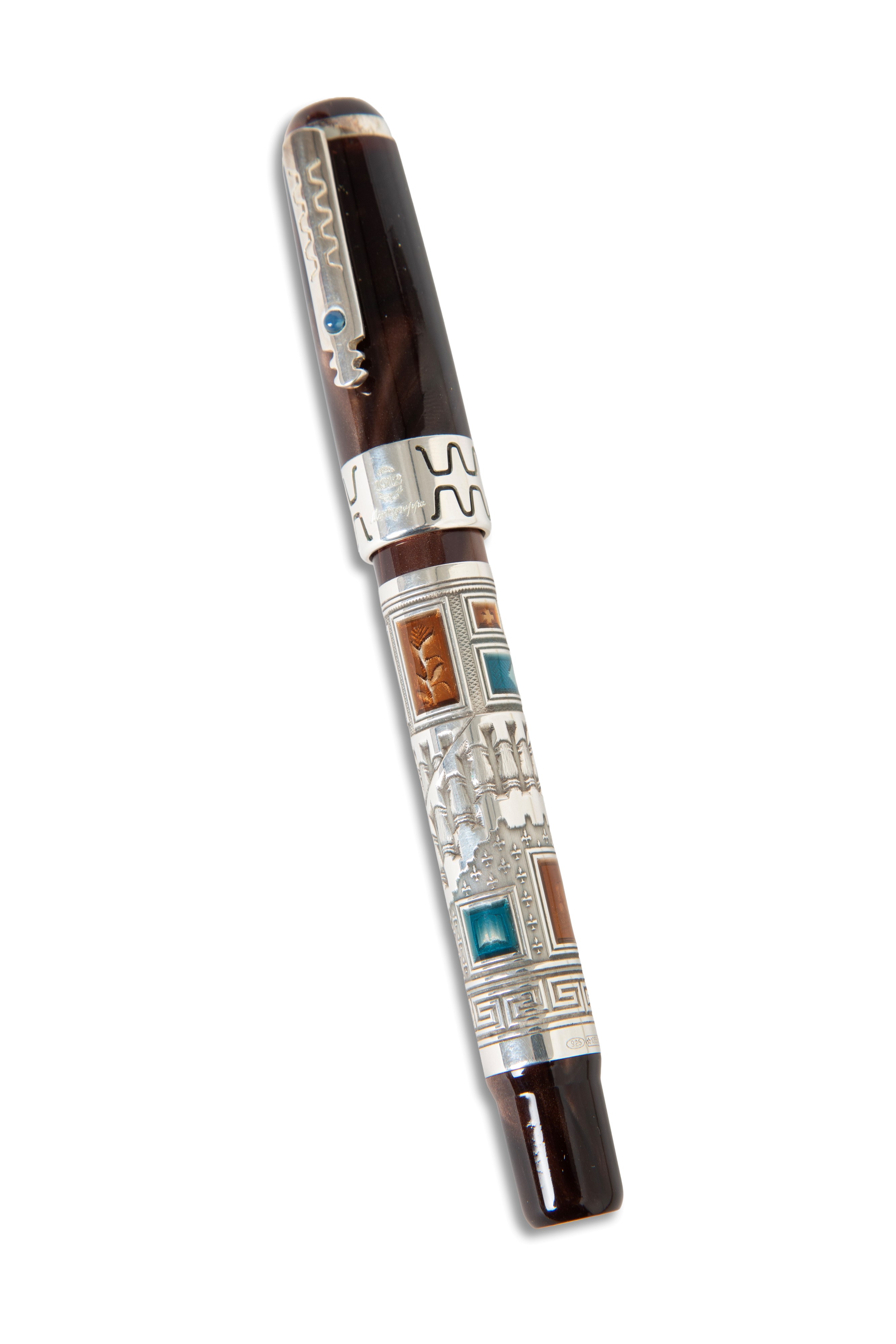 Montegrappa, Penna stilografica modello Human Civilization in argento