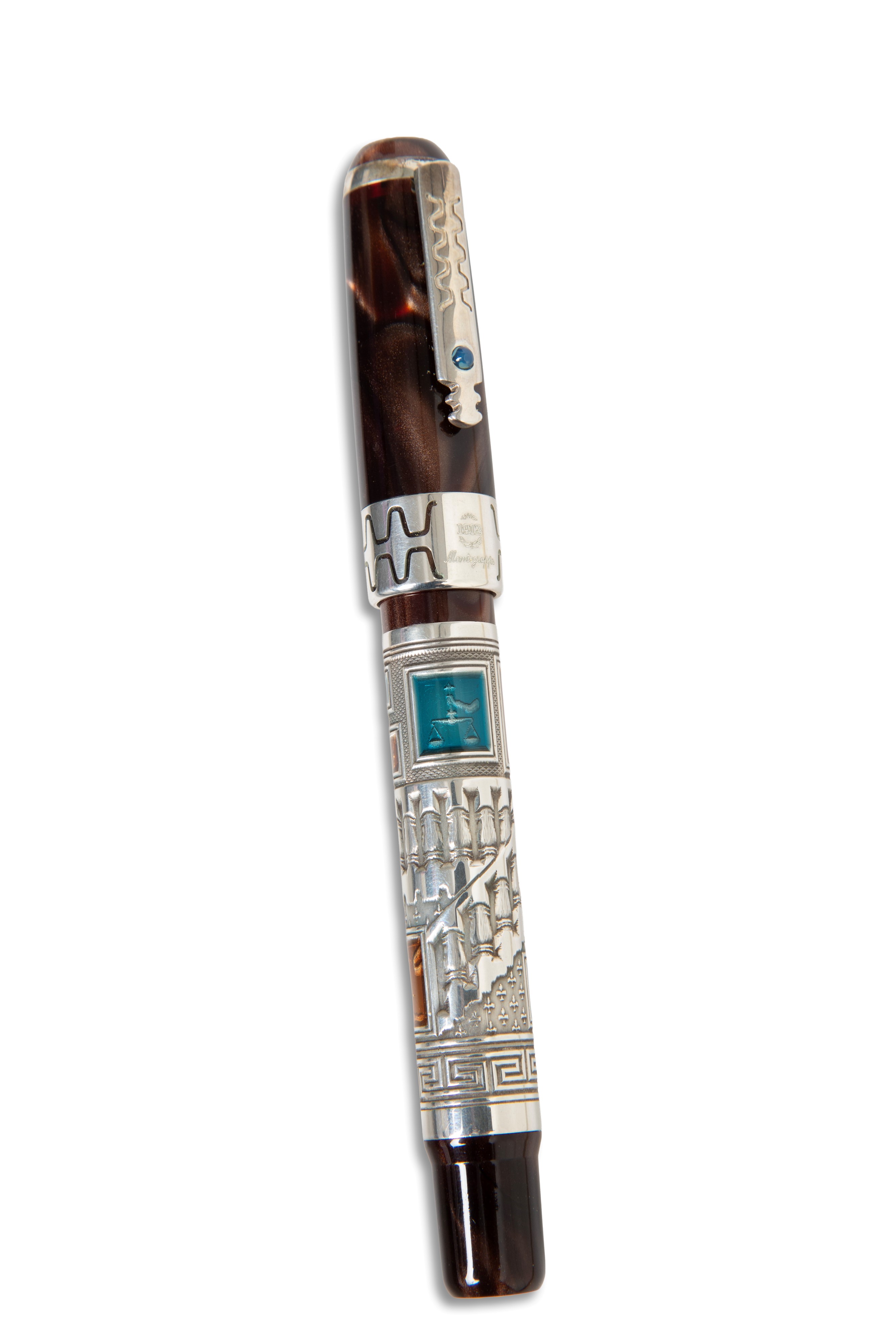 Montegrappa, Penna stilografica modello Human Civilization in argento