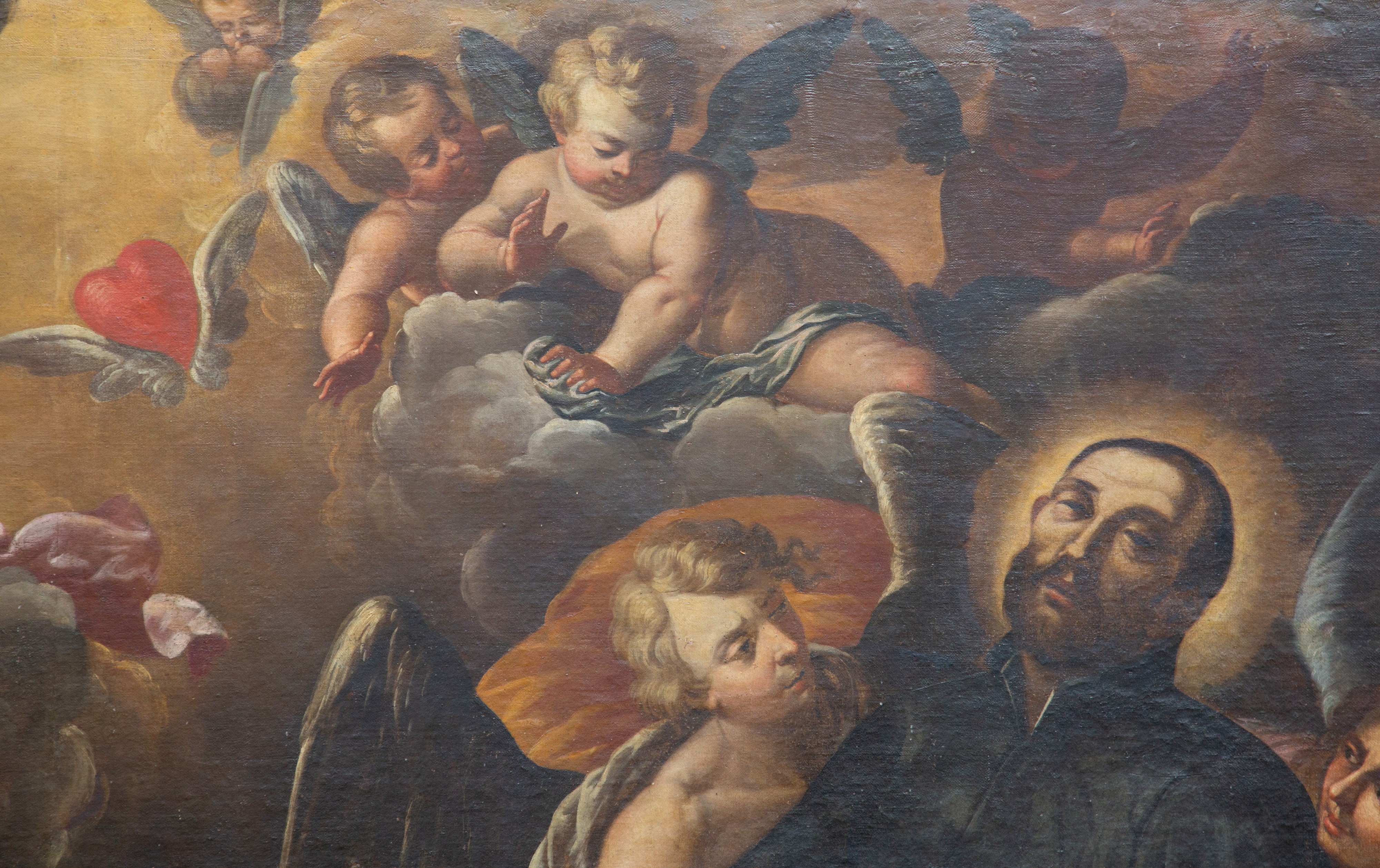 Giuseppe Marullo - Dipinto "sant'ignazio Bacia la Ferita del Costato di Cristo"
