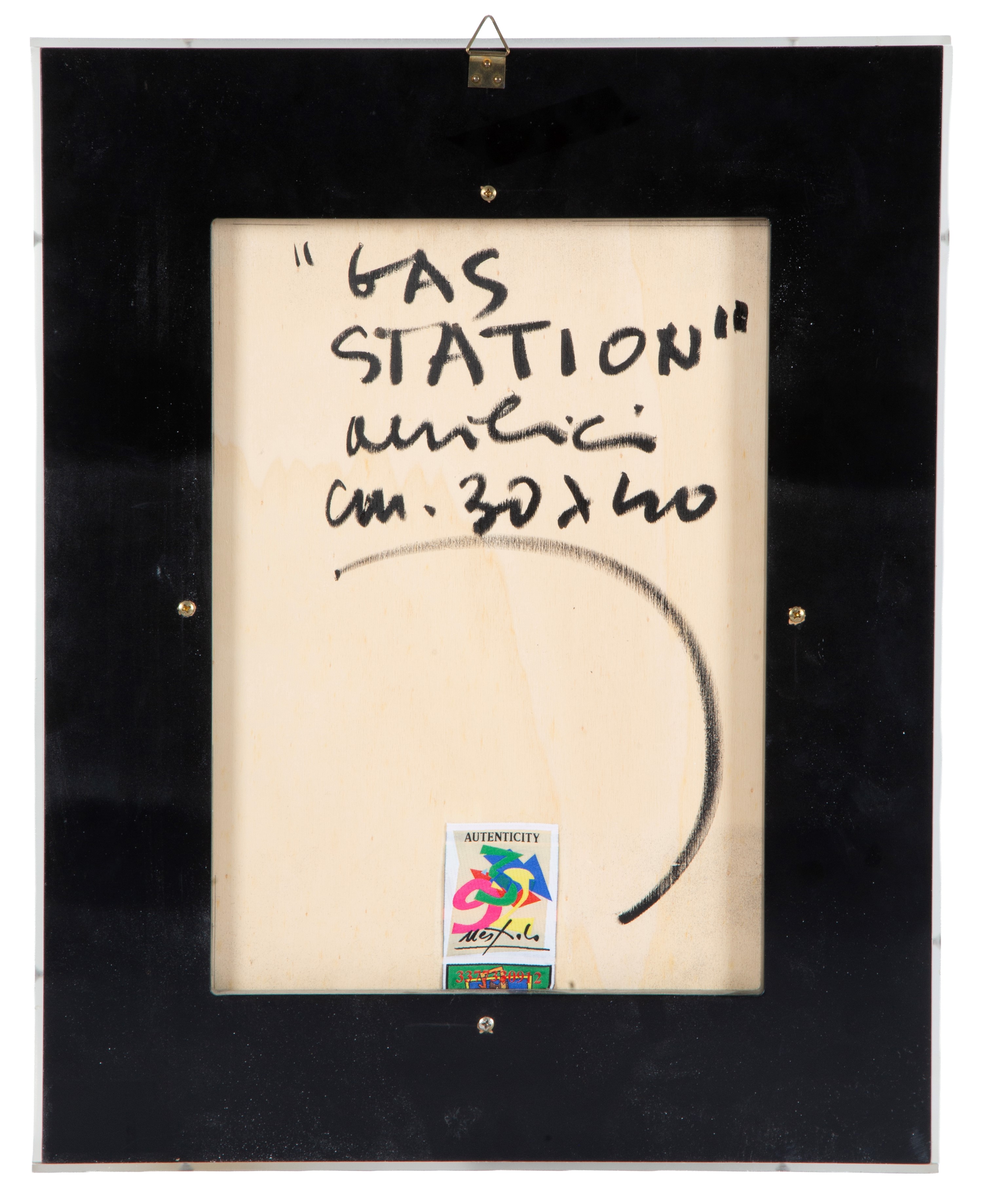 Ugo Nespolo - Acrilico “gas Station”