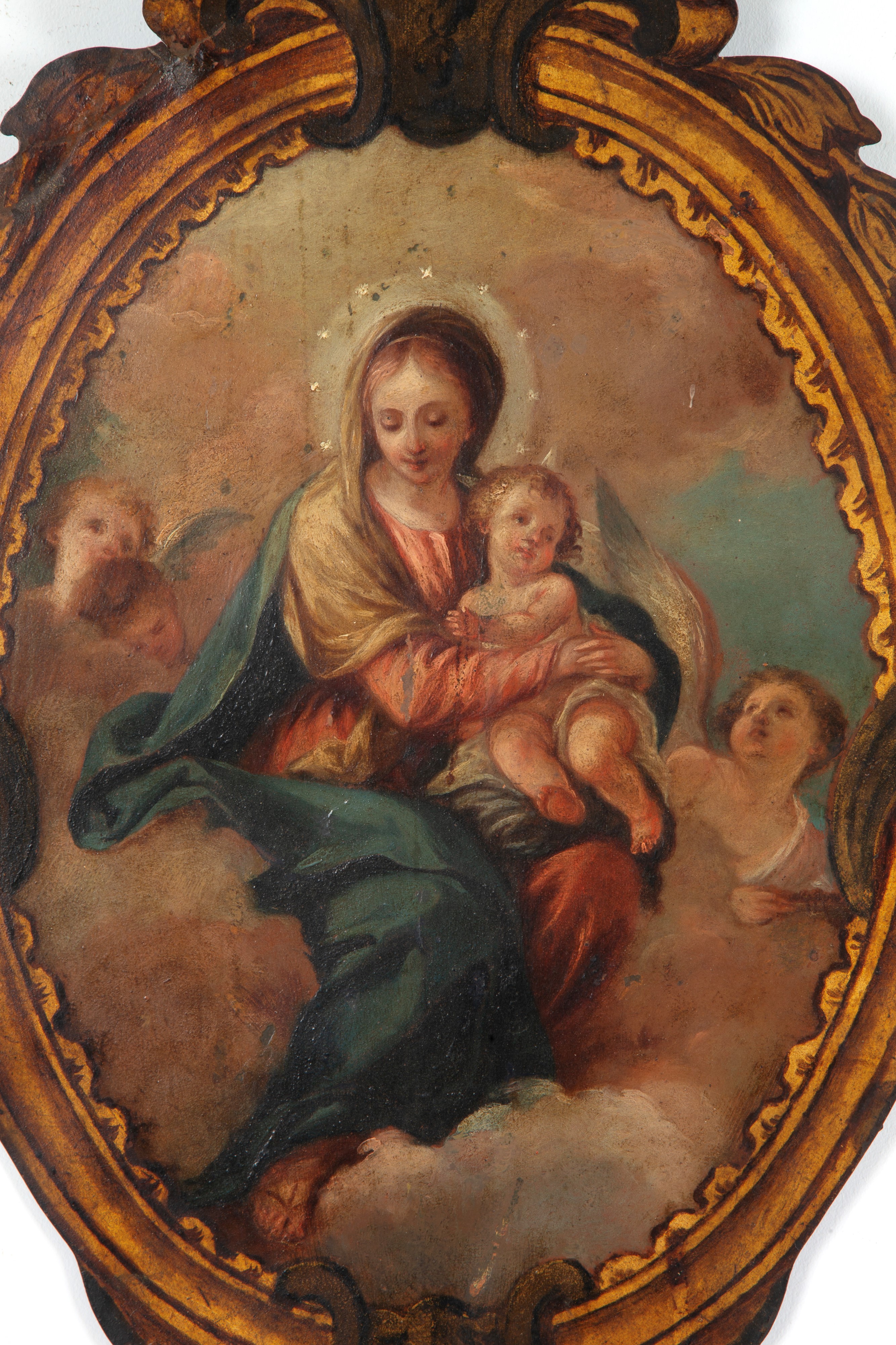 Dipinto "madonna con Bambino e Putti"