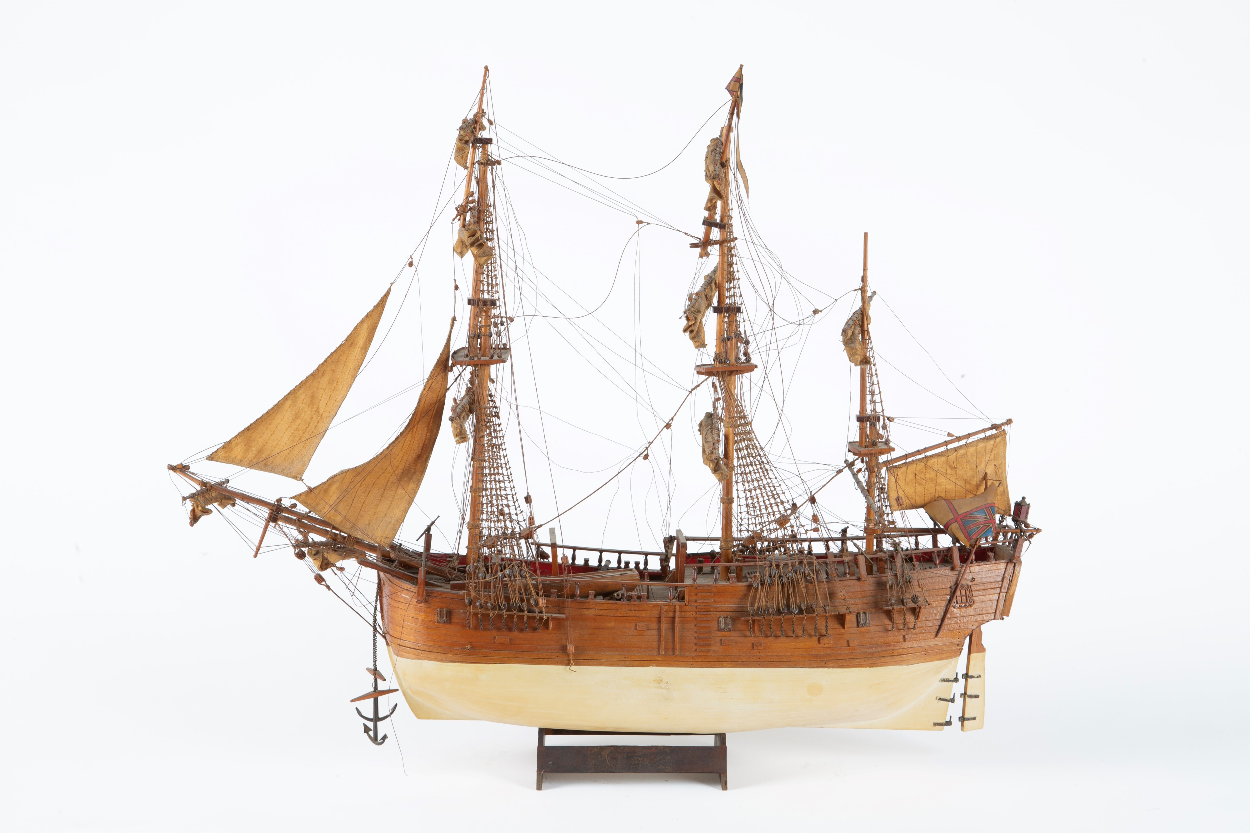 Modello di brigantino inglese Endeavour