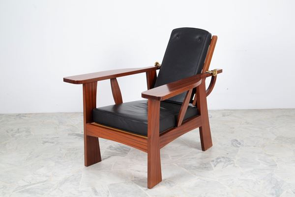 CLEMENS HOLZMEISTER - Leather armchair