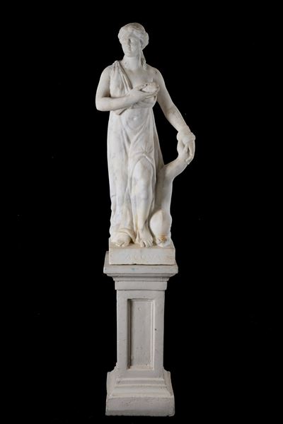 Scultore del XIX secolo, Allegoria dell'acqua, scultura in marmo
