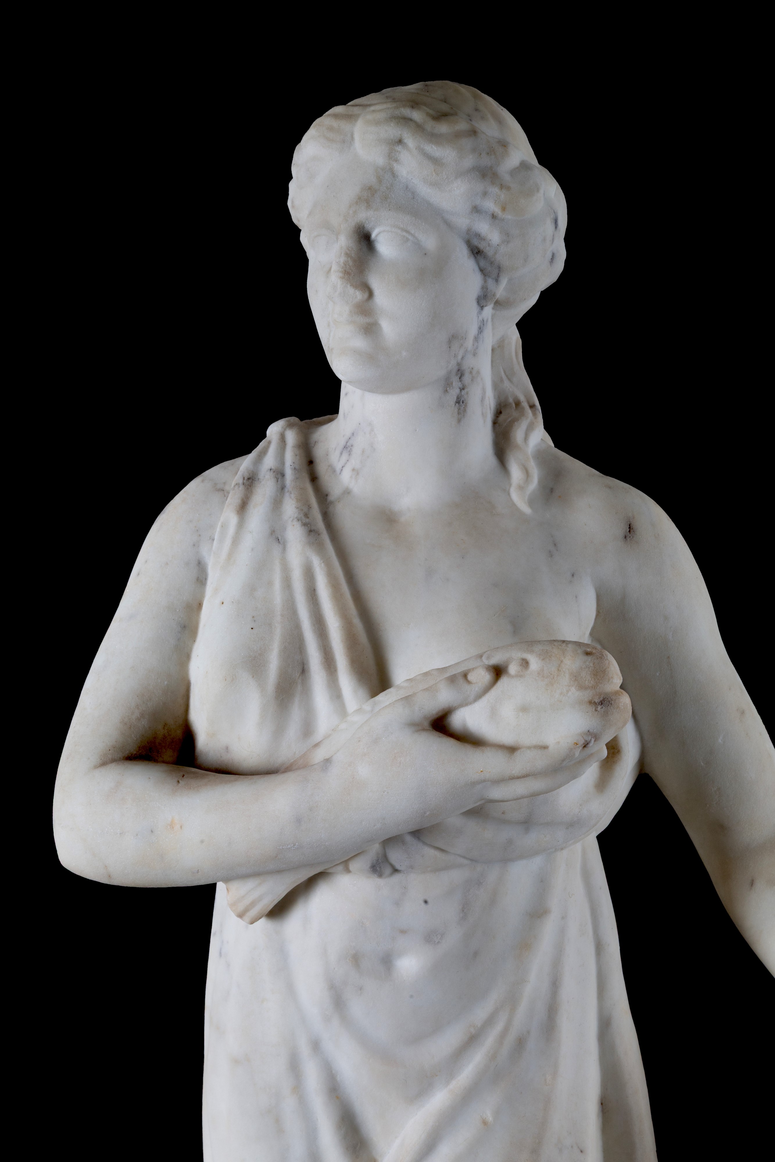 Scultore del XIX secolo, Allegoria dell'acqua, scultura in marmo