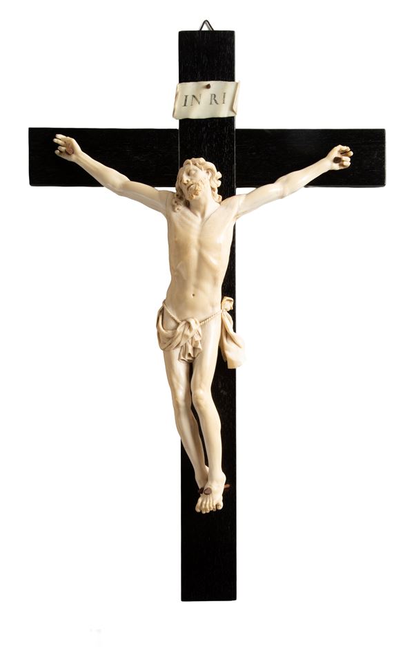 Crucifix with Christ in ivory