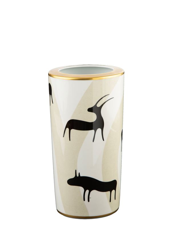 Vase Pascolo Rupestre series. ROSENTHAL for BULGARI