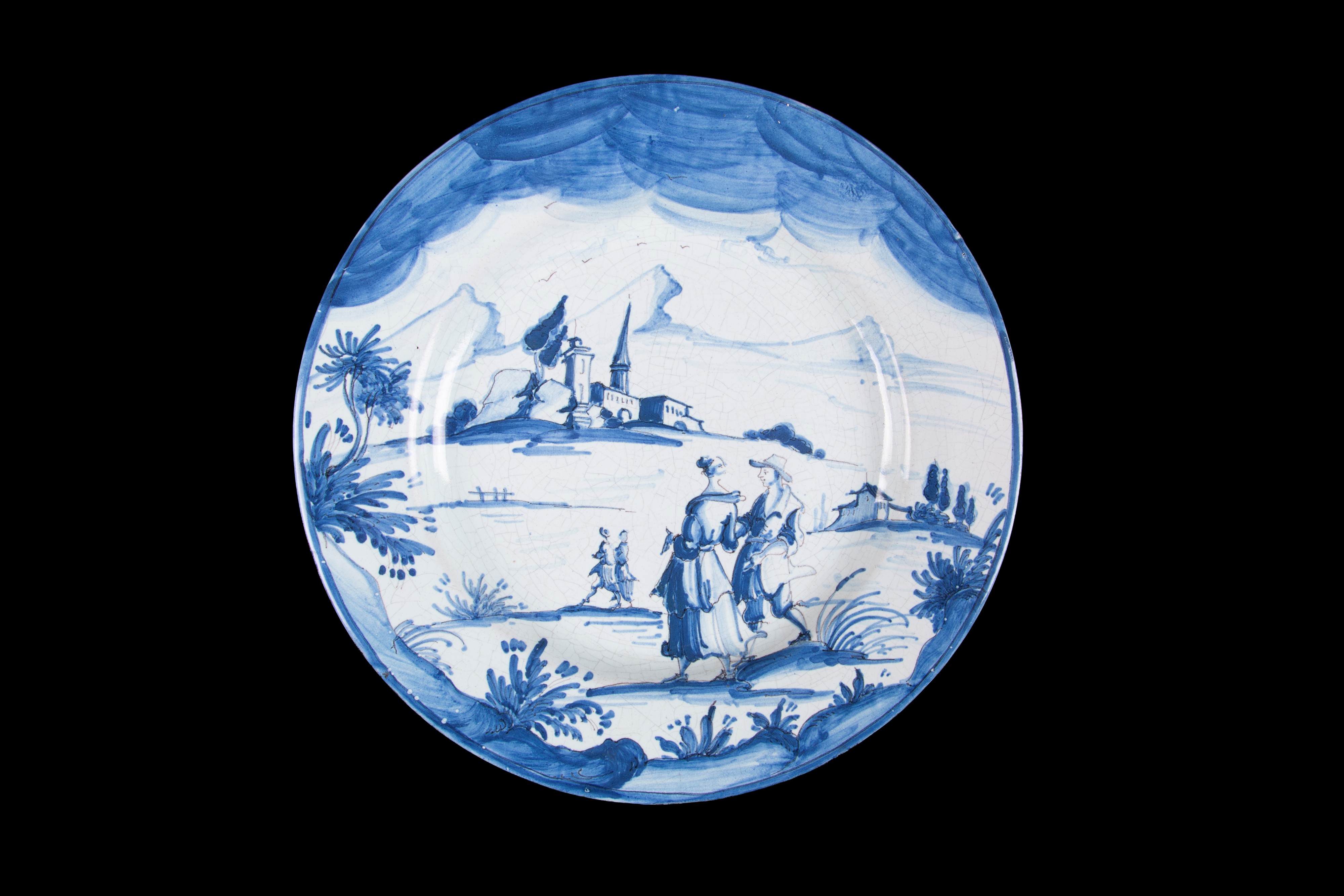 Due piatti in ceramica. Savona