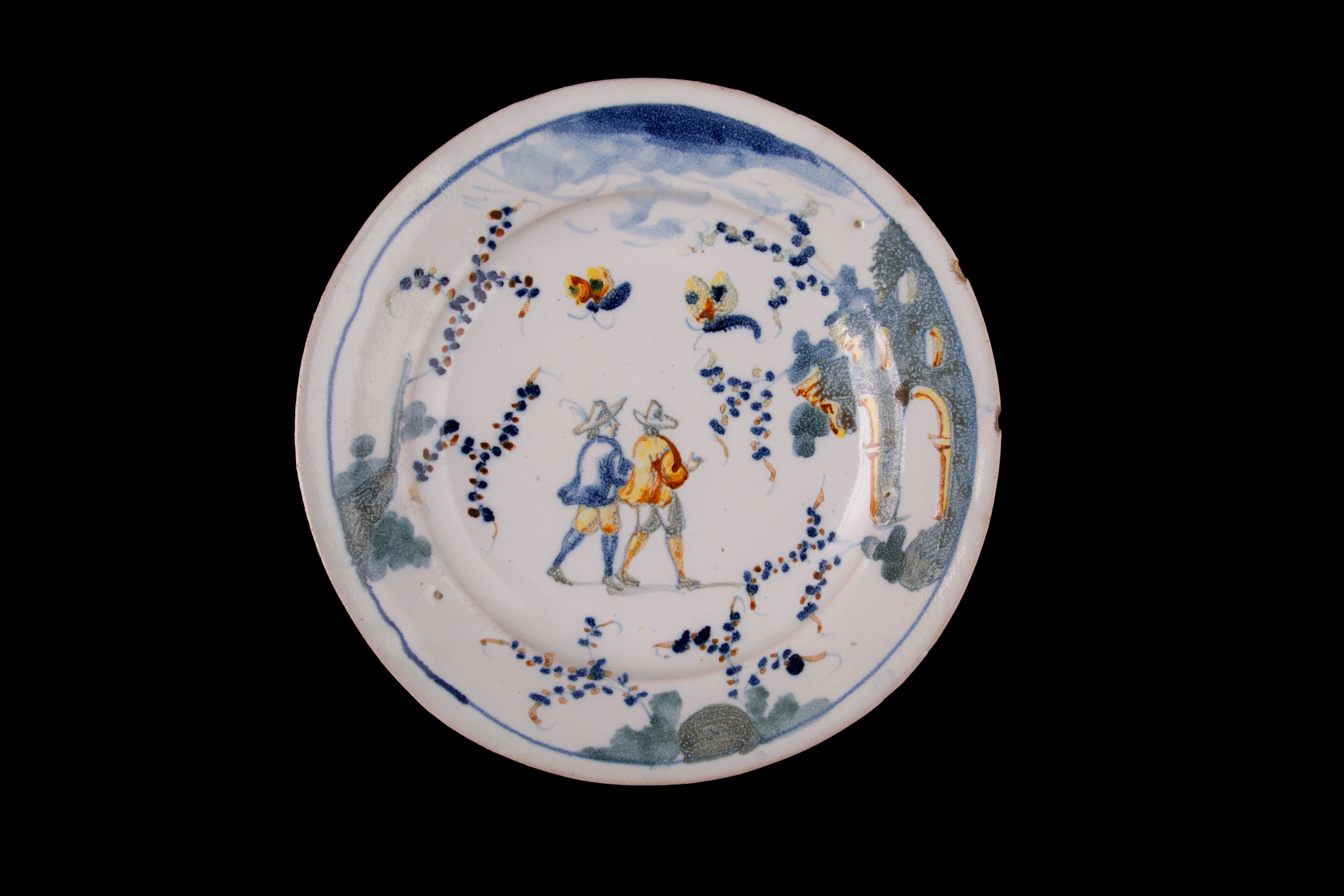 Due piatti in ceramica. Savona