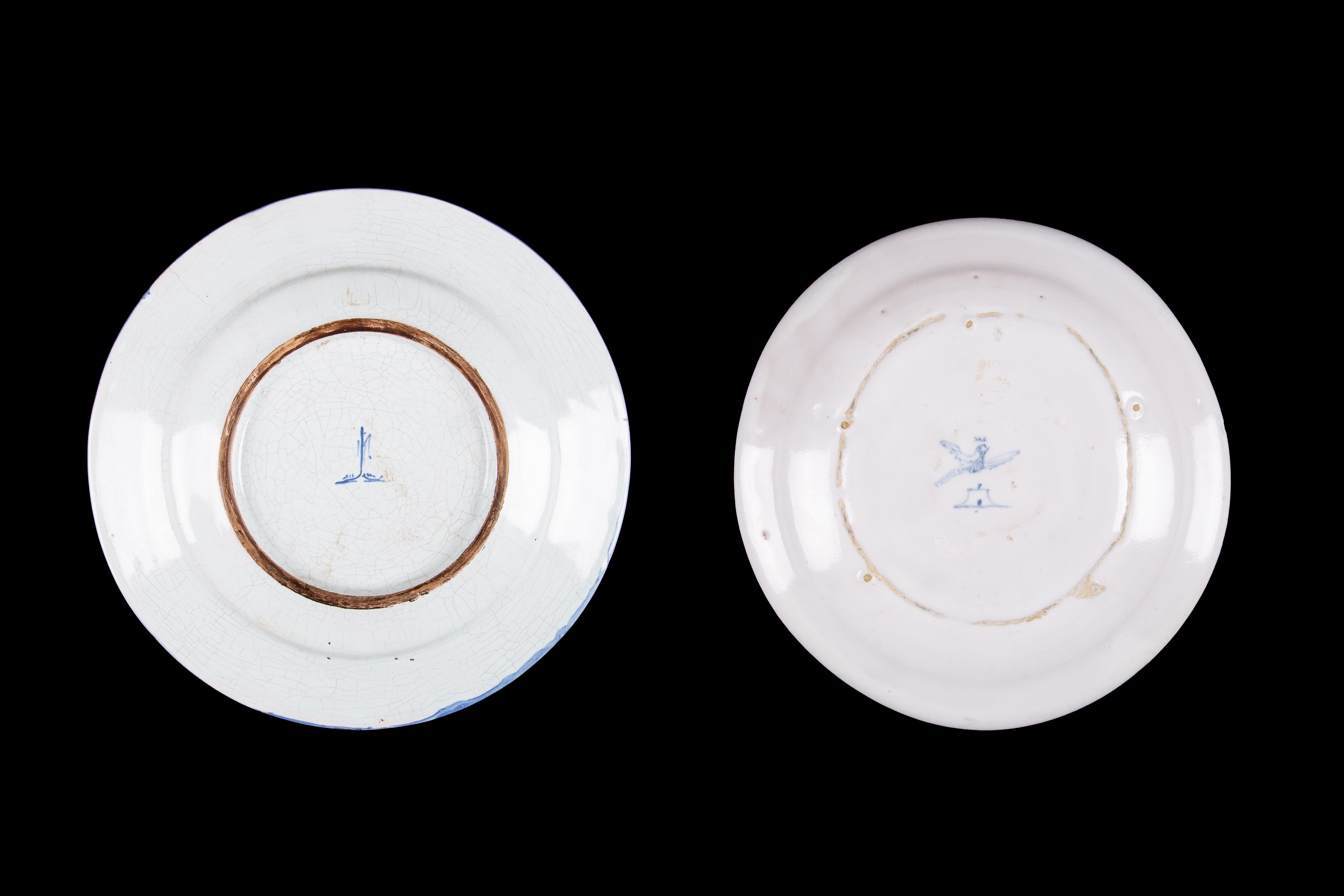 Due piatti in ceramica. Savona