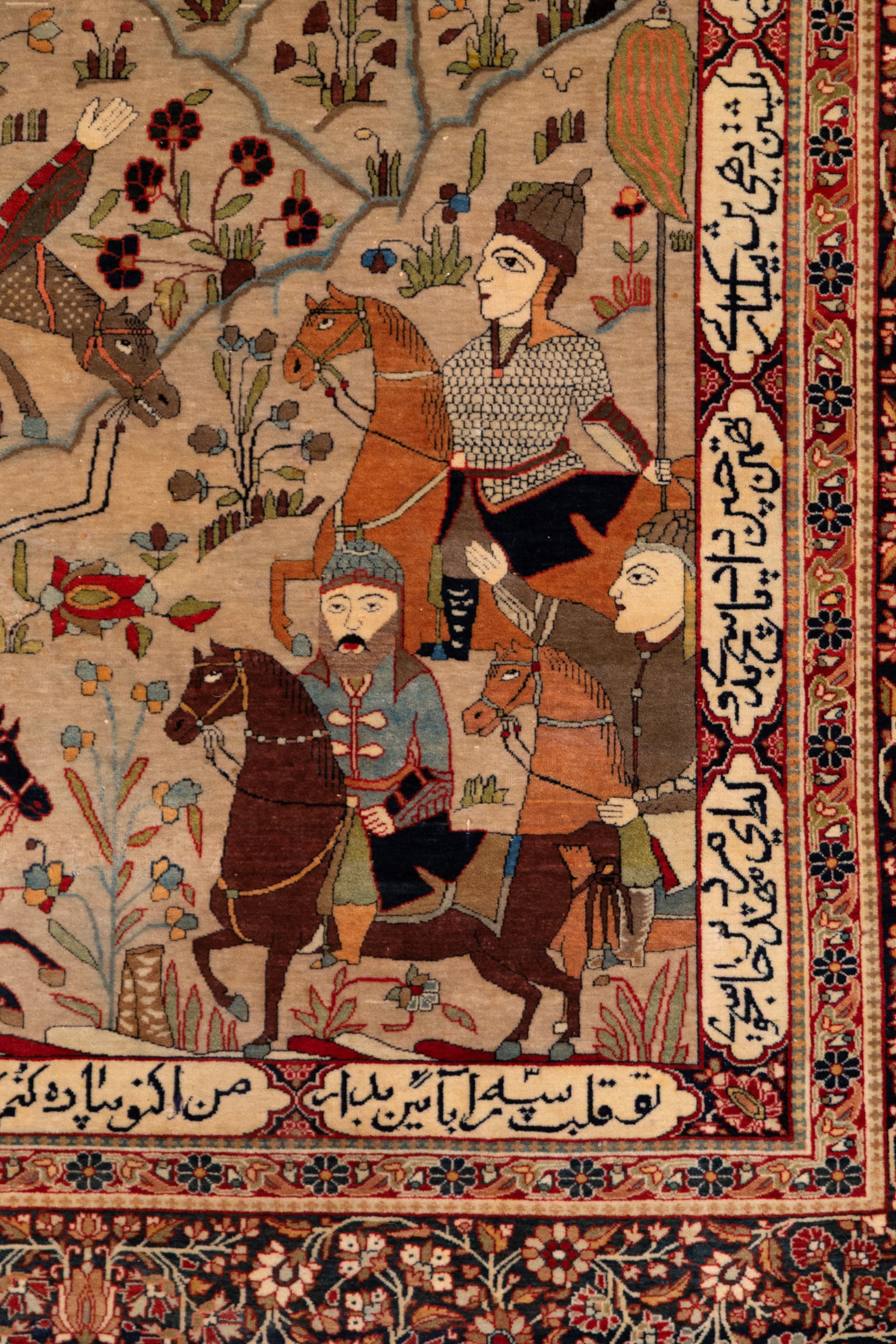 Tappeto Kashan. Firmato Attarha. Persia