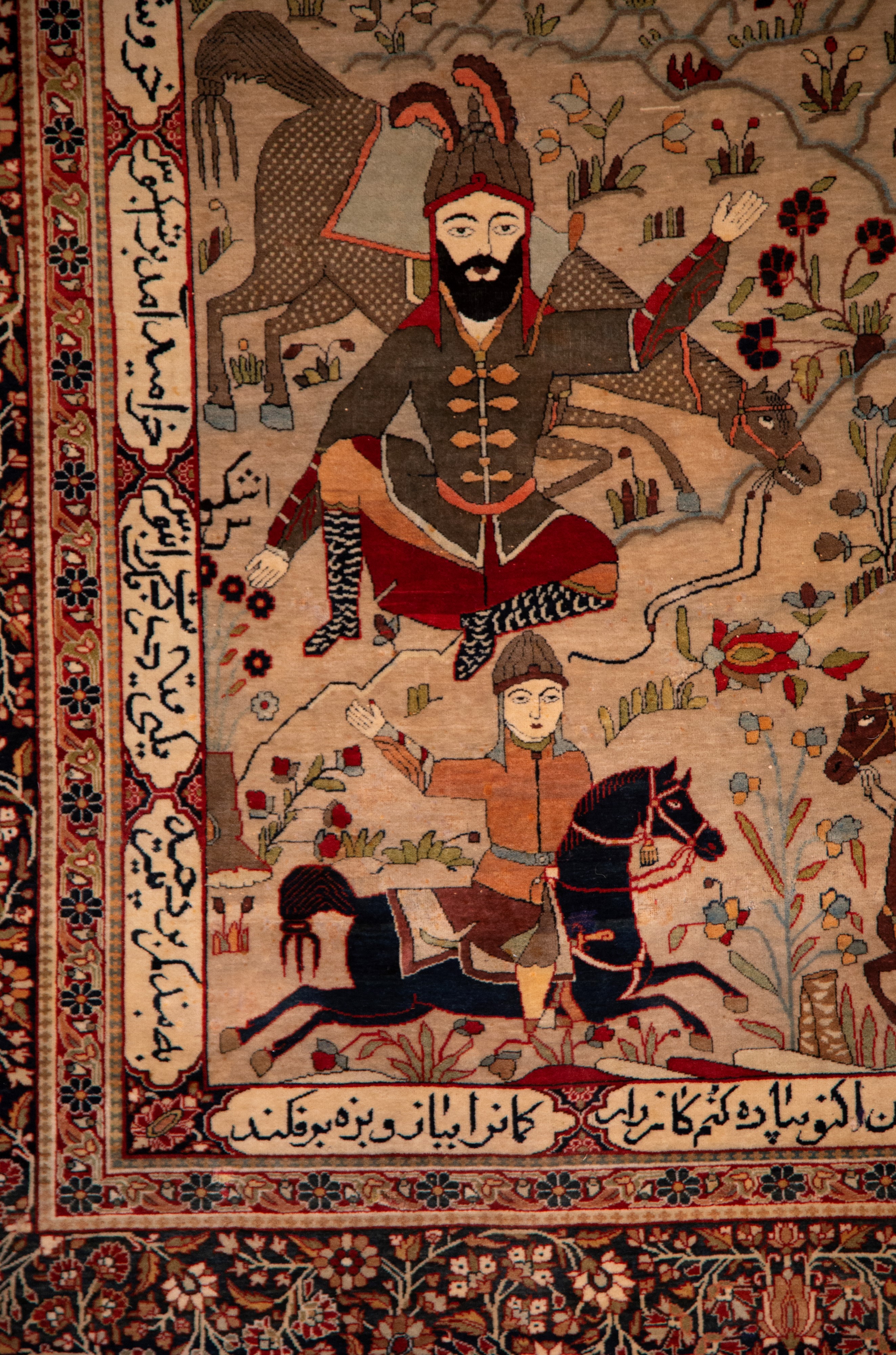 Tappeto Kashan. Firmato Attarha. Persia