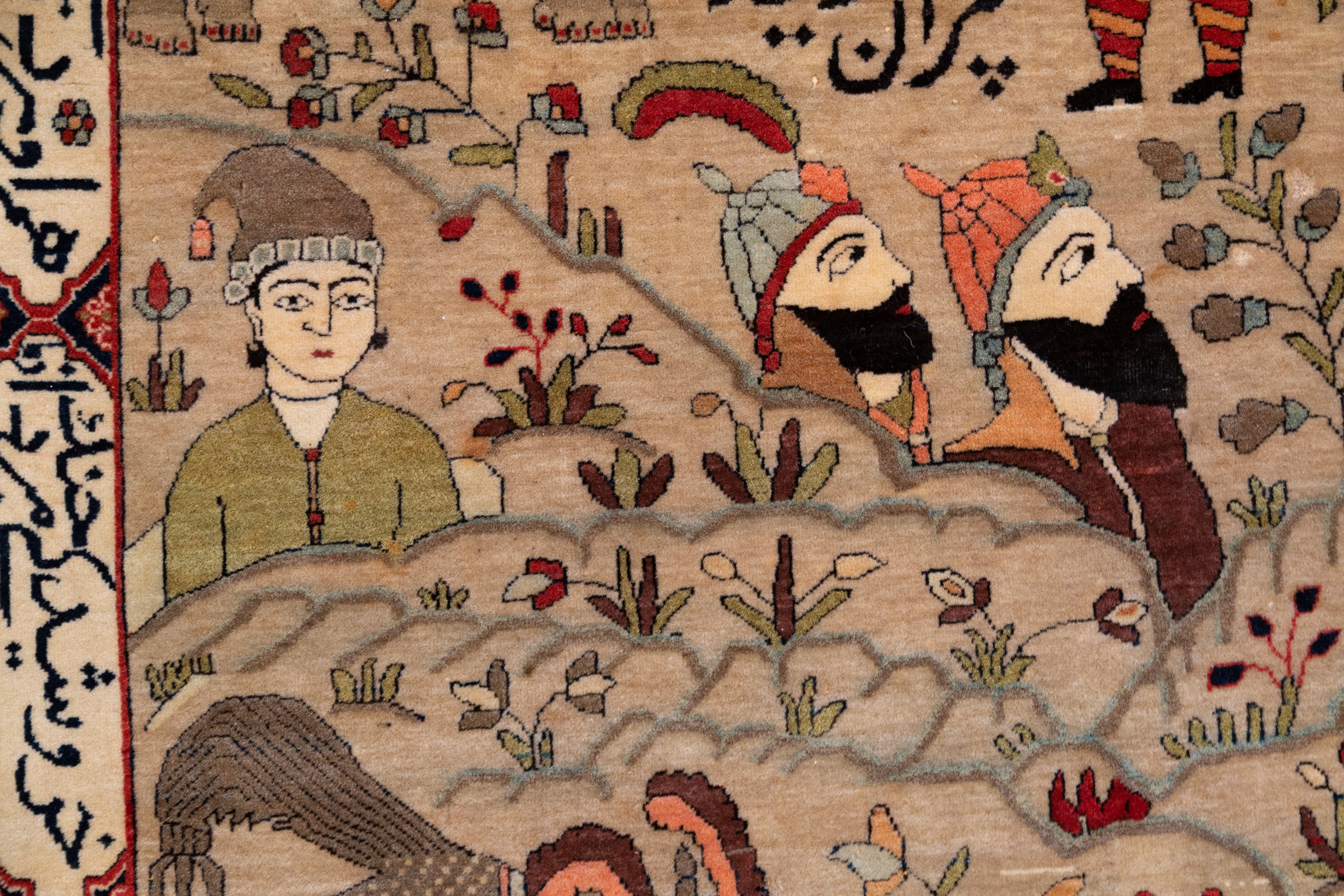 Tappeto Kashan. Firmato Attarha. Persia