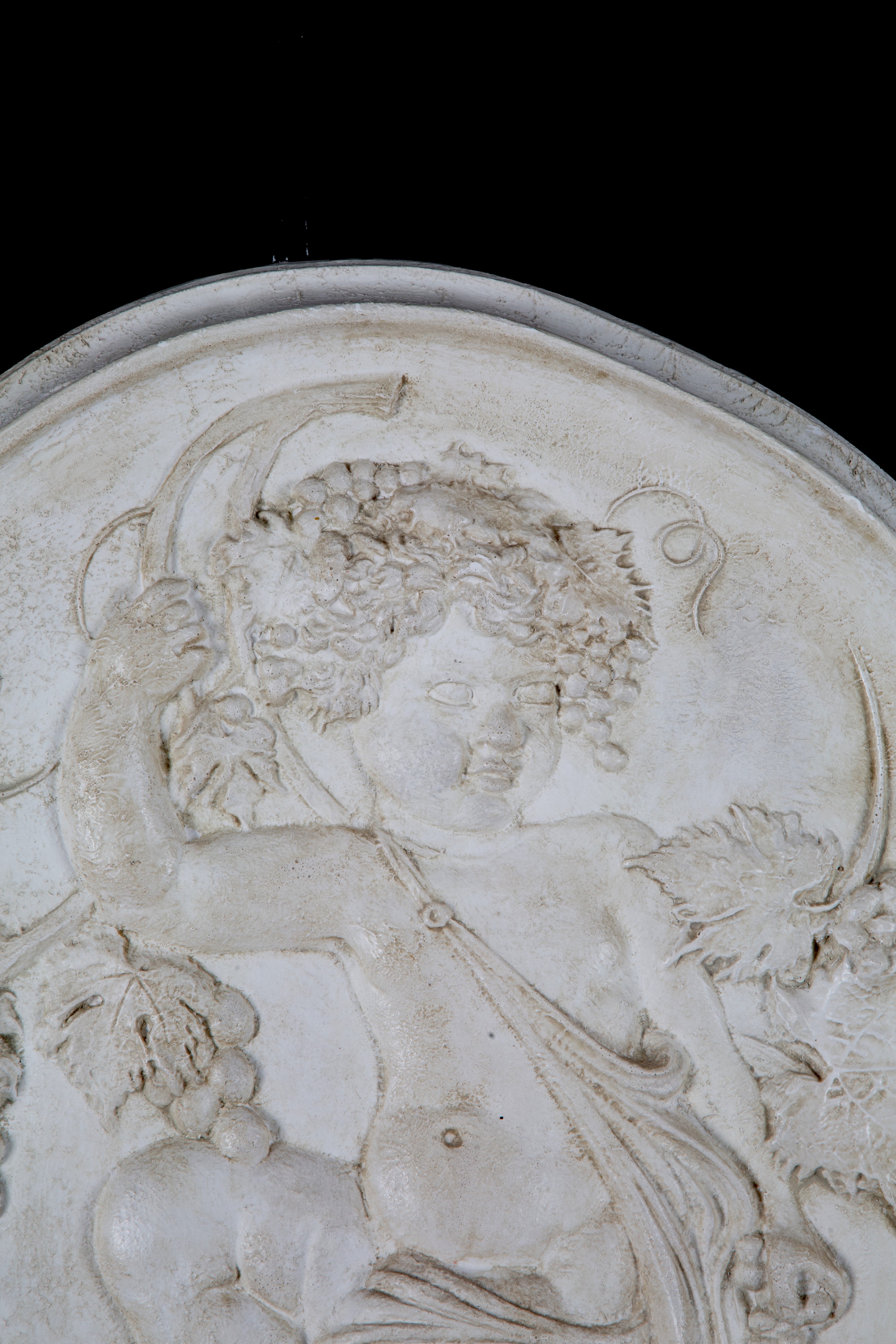 Placca in gesso raffigurante Bacchus, fine XIX secolo